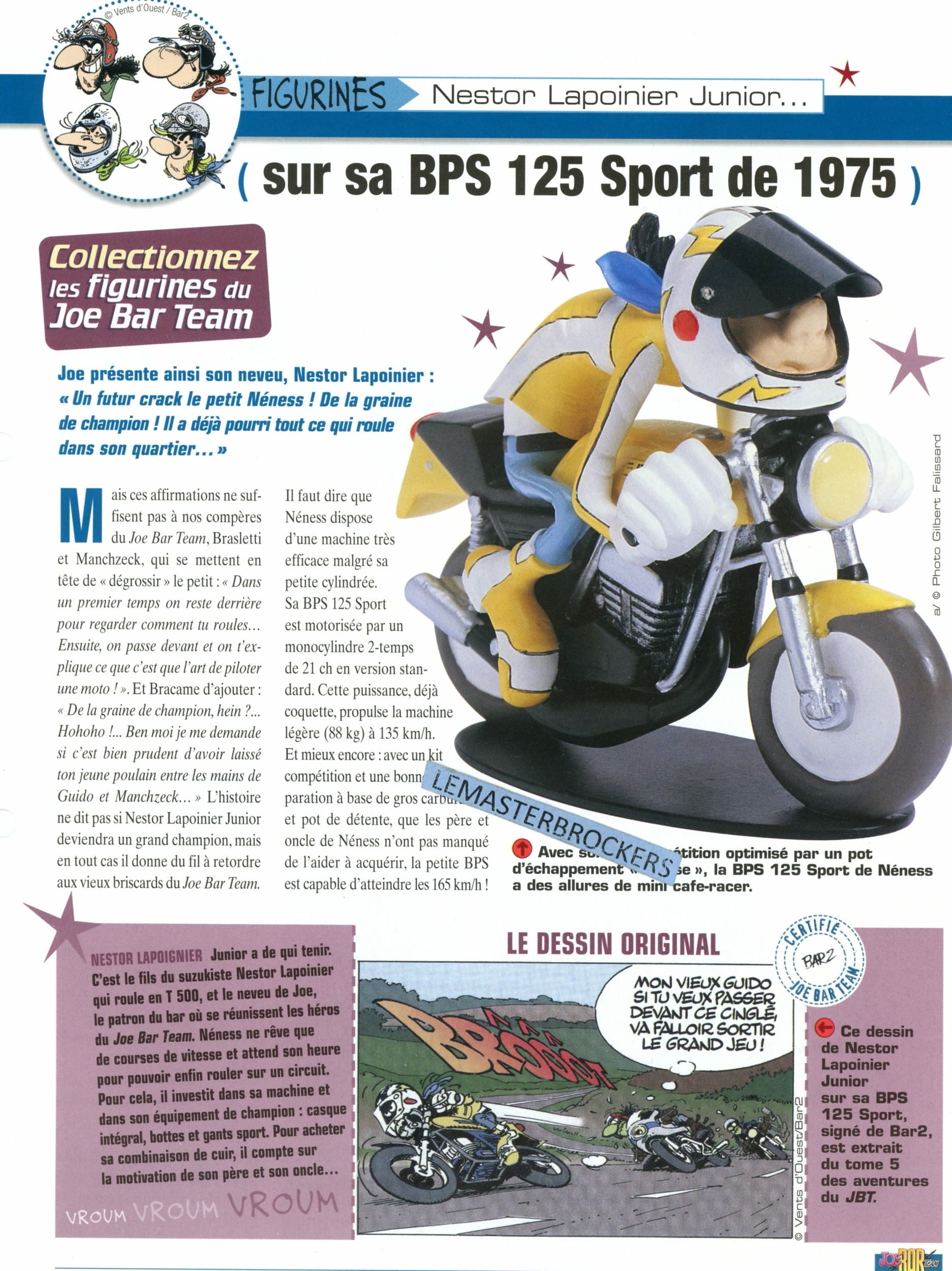 BPS 125 SPORT 1975 JOE BAR TEAM NESTOR LAPOINIER JUNIOR - FICHE MOTO-LEMASTERBROCKERS