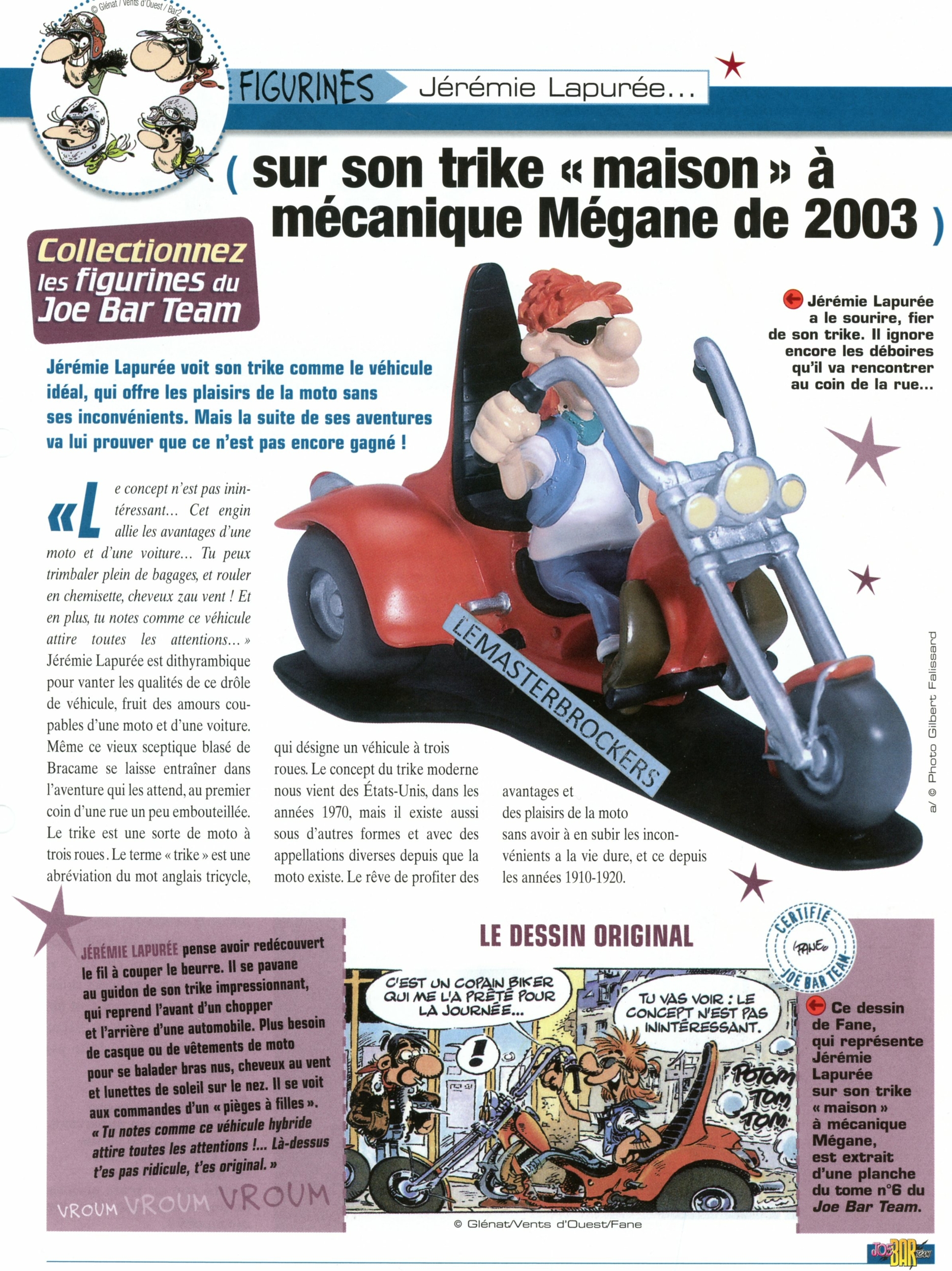 TRIKE MÉCANIQUE MÉGANE RENAULT JOE BAR TEAM LAPURÉE - FICHE TRIKE -LEMASTERBROCKERS