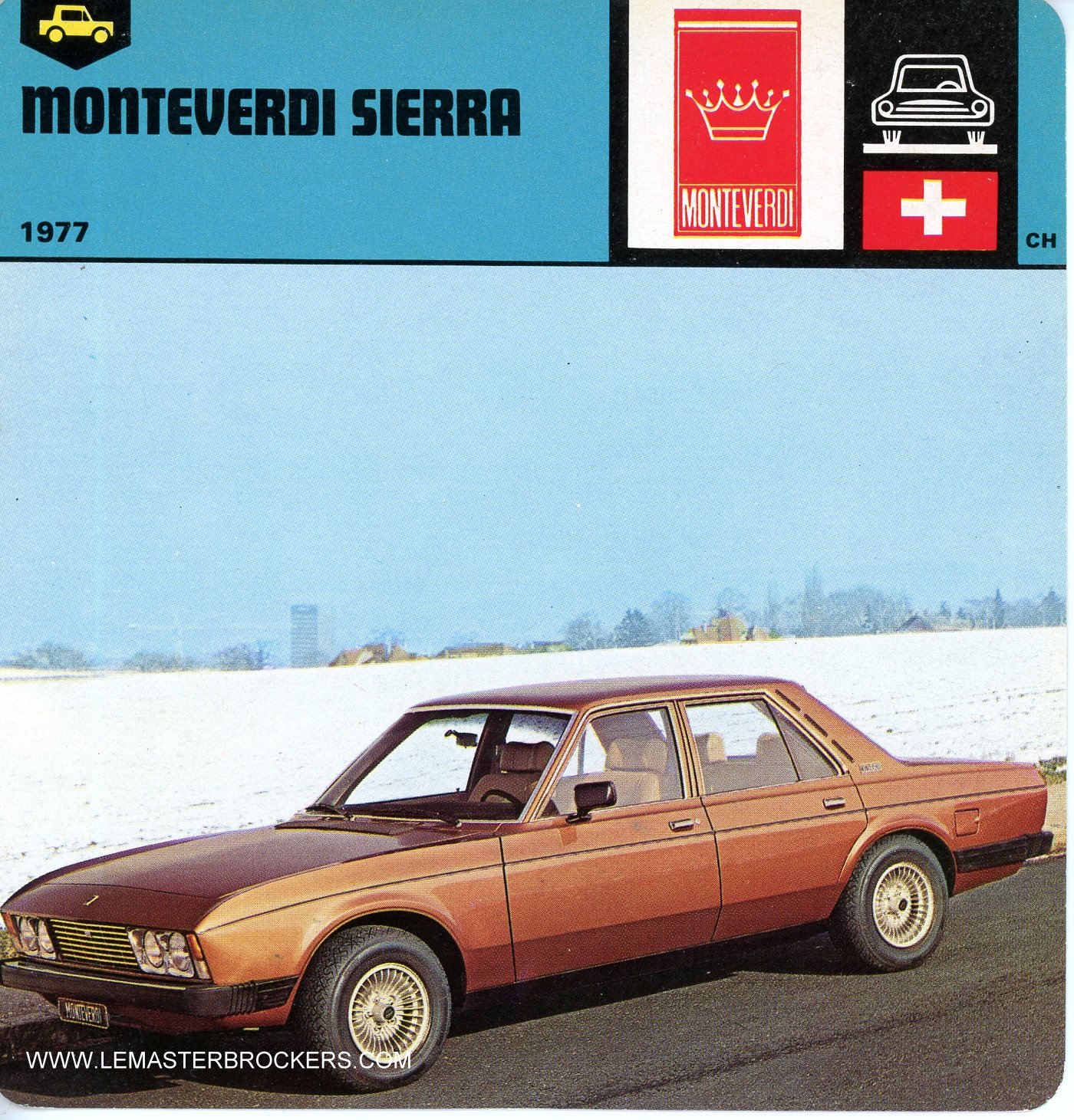 FICHE AUTO MONTEVERDI SIERRA 1977