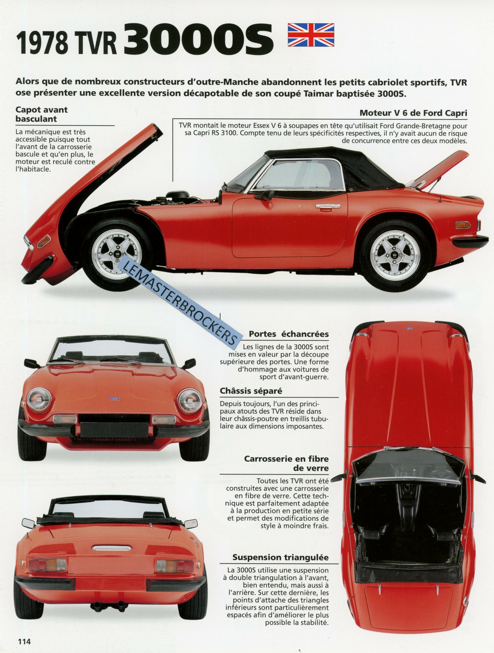 FICHE AUTO TVR 3000S LEMASTERBROCKERS