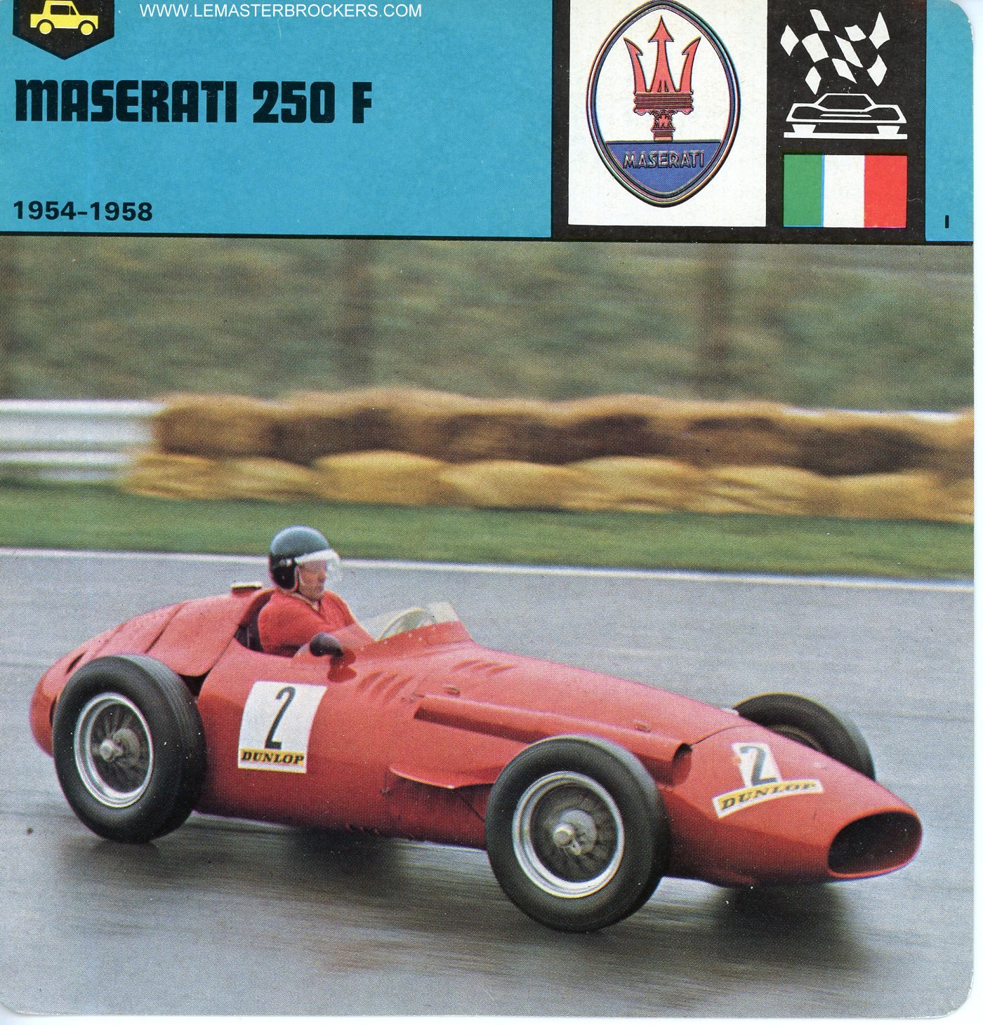 FICHE MASERATI 250 F  1954-1958