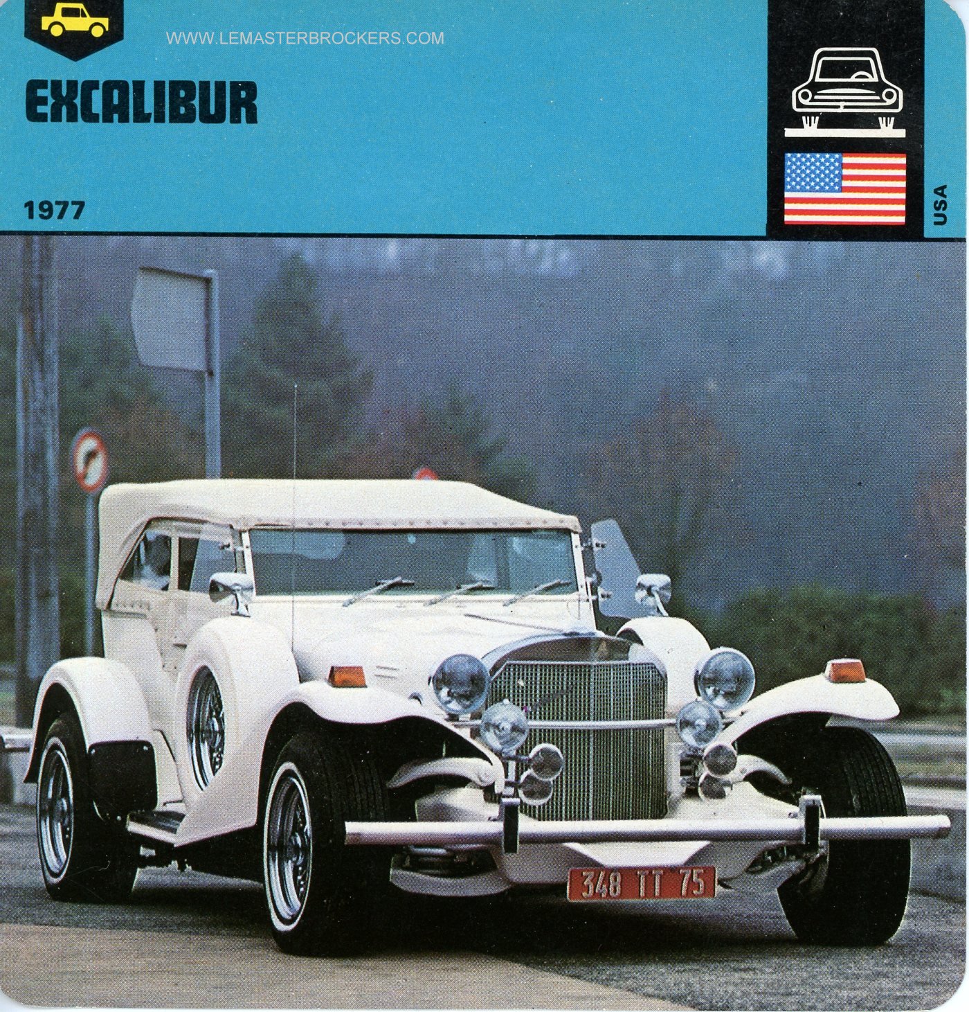 FICHE AUTO EXCALIBUR 1977