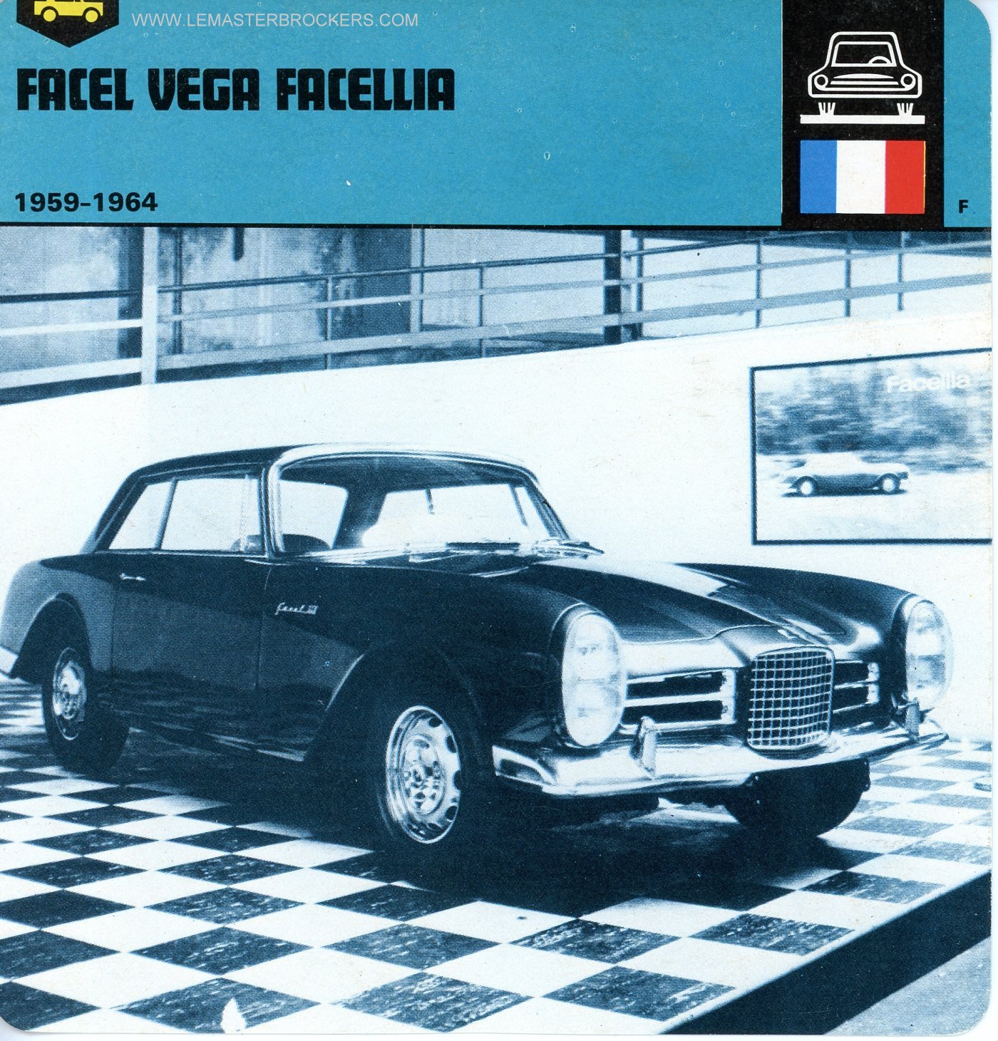 FICHE FACEL VEGA FACELLIA 1959-1964
