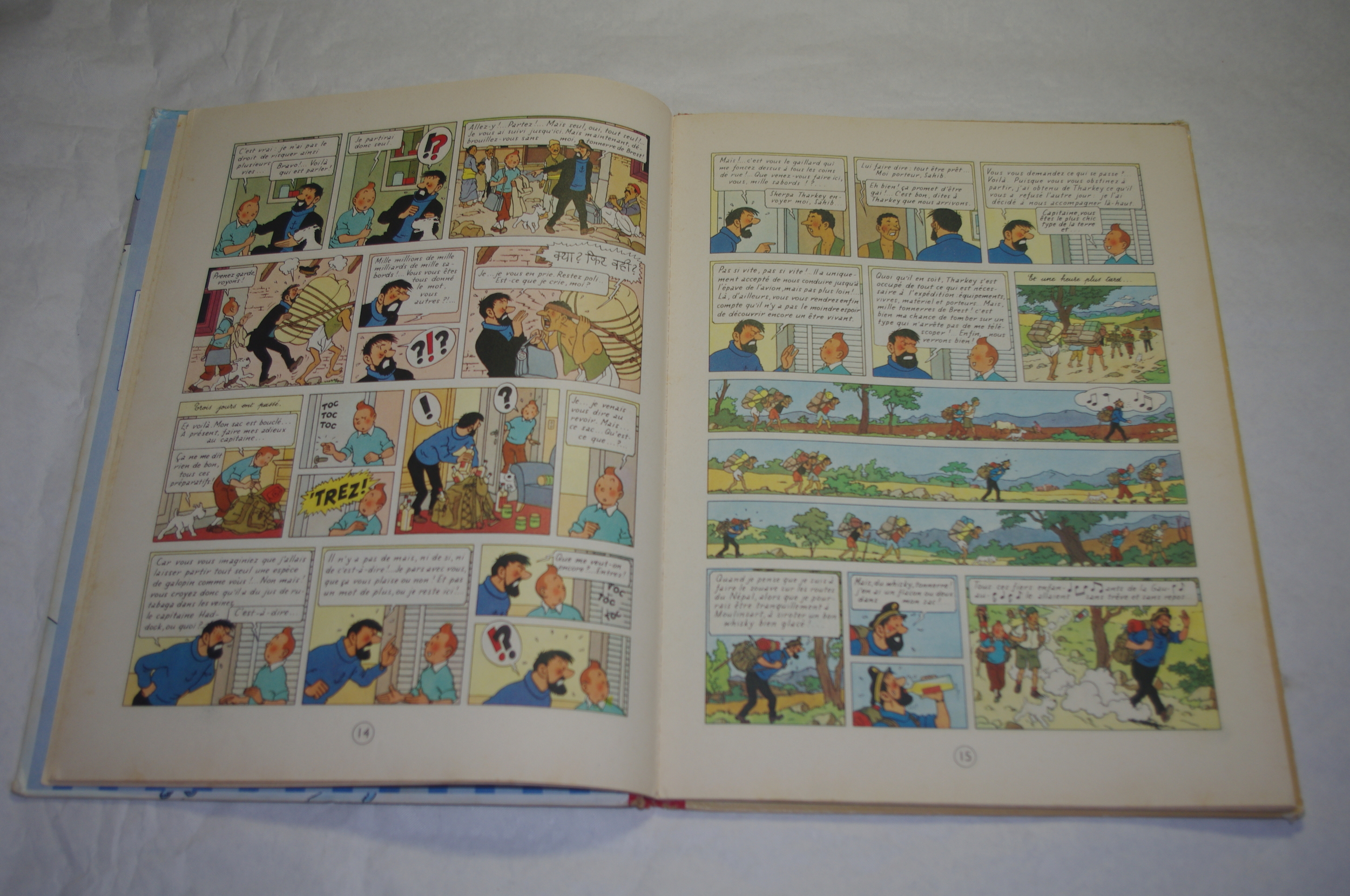 TINTIN  AU TIBET 1963-LEMASTERBROCKERS-BD-ORIGINAL-HERGE-PLAT-B33