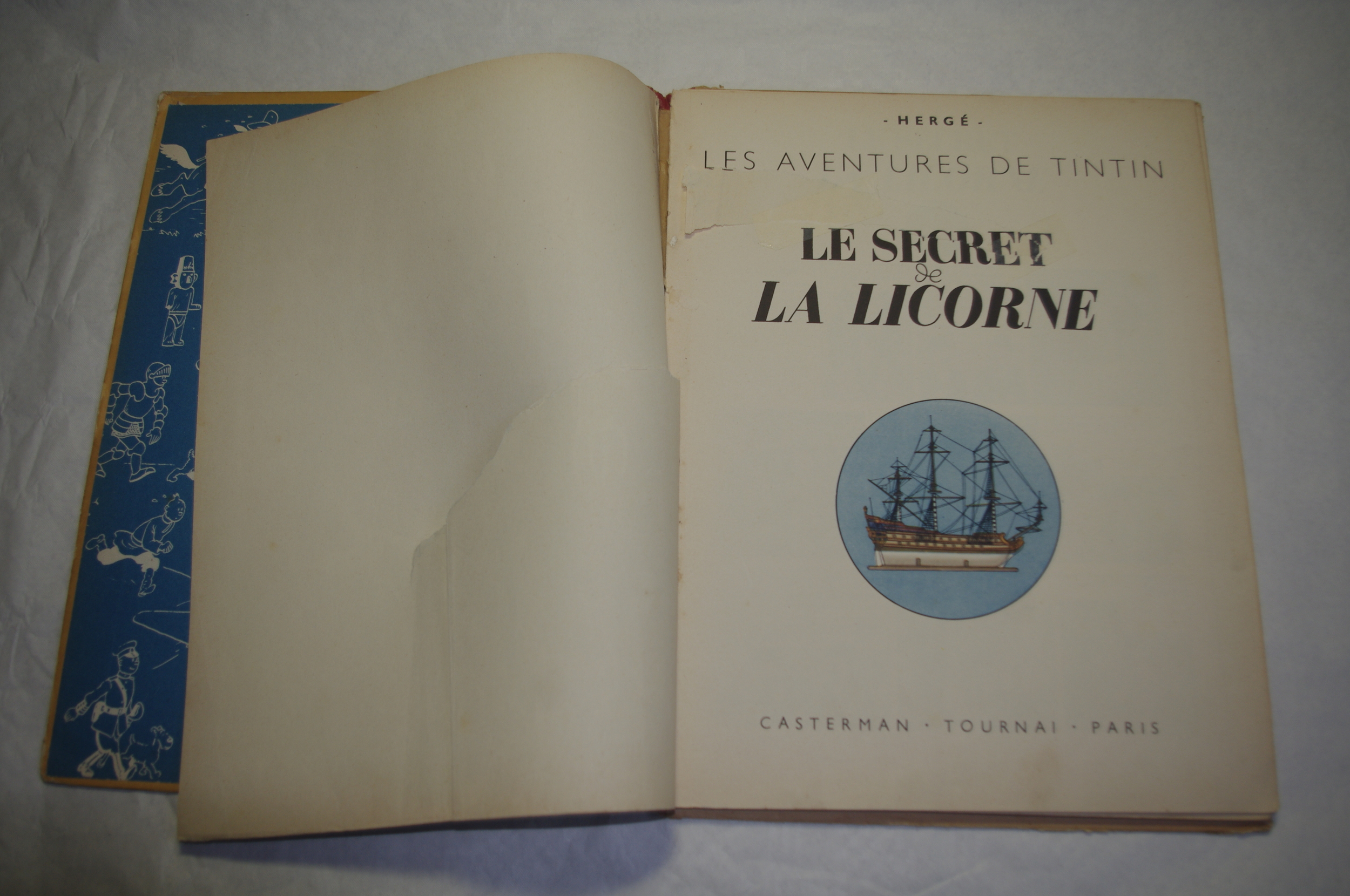 TINTIN-SECRET-DE-LA-LICORNE 1948 B2-LEMASTERBROCKERS