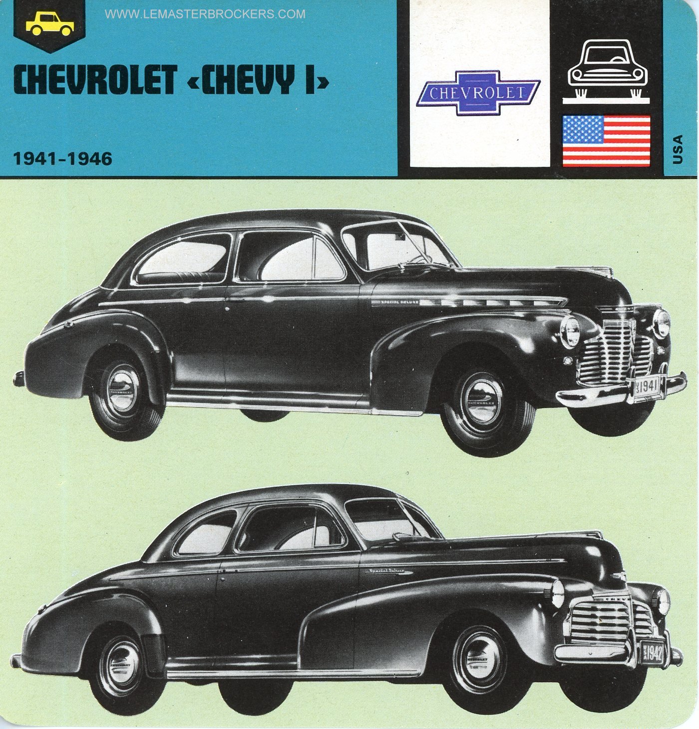 CARS-CARD-FICHE CHEVROLET CHEVY
