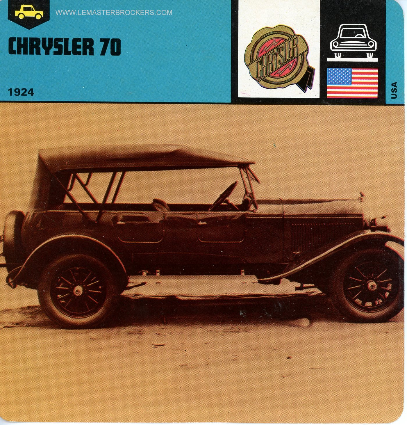 FICHE CHRYSLER 70  1924