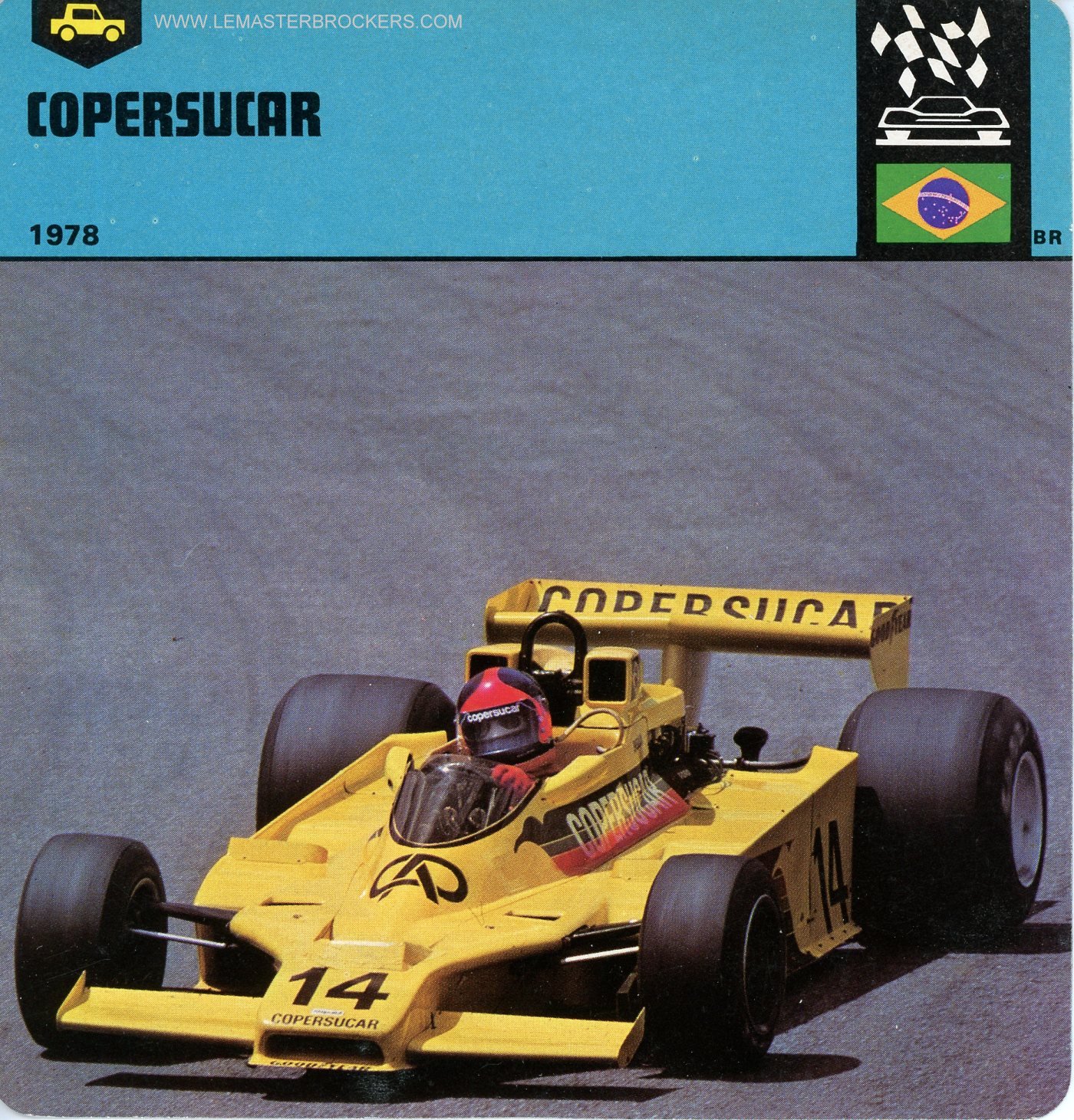 FICHE AUTO COPERSUCAR - GP AFRIQUE DU SUD 1978
