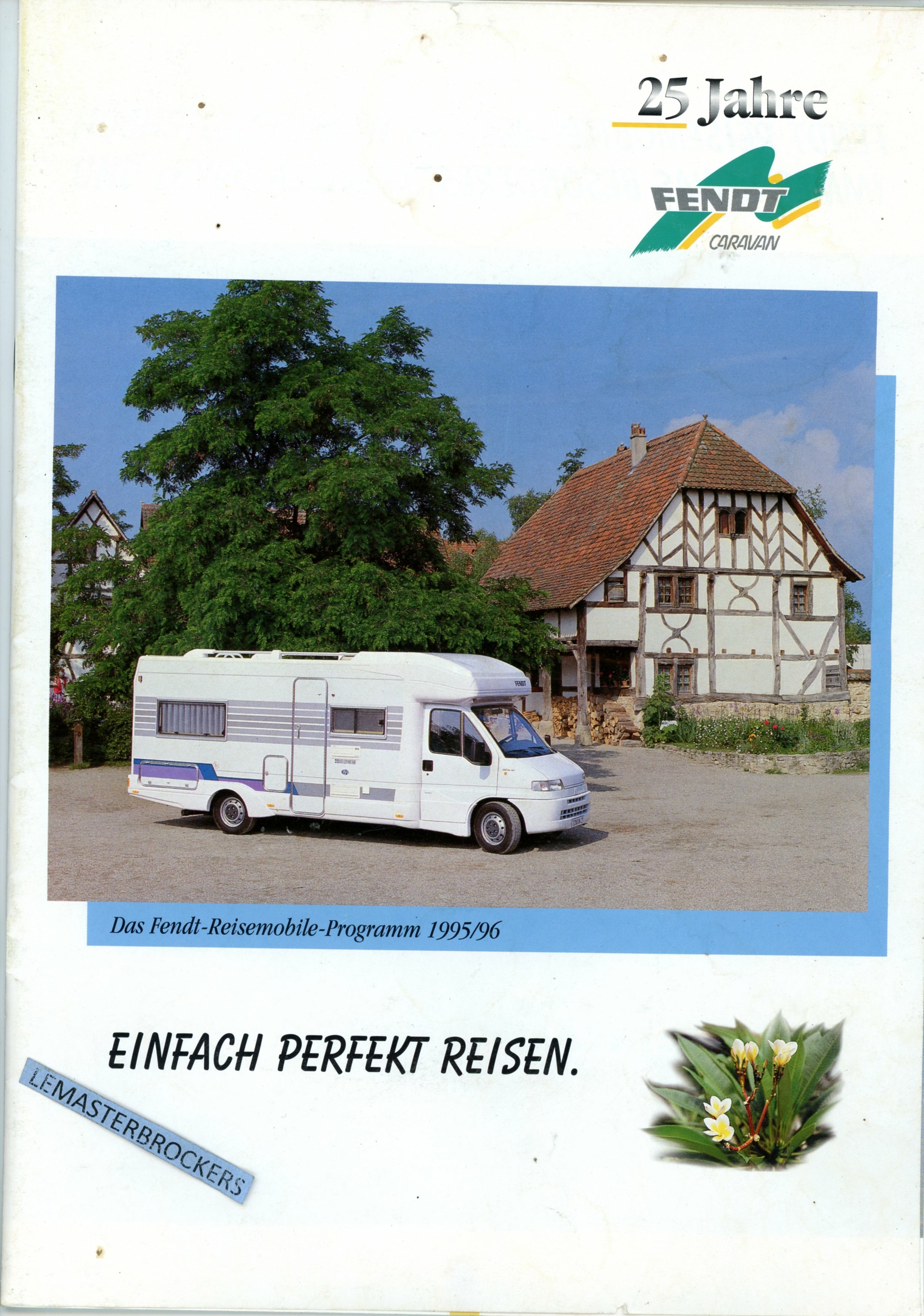 BROCHURE CAMPING-CAR FENDT 1995 1996 - REISMOBILE TYP L620 UND L680 L570 UND L660