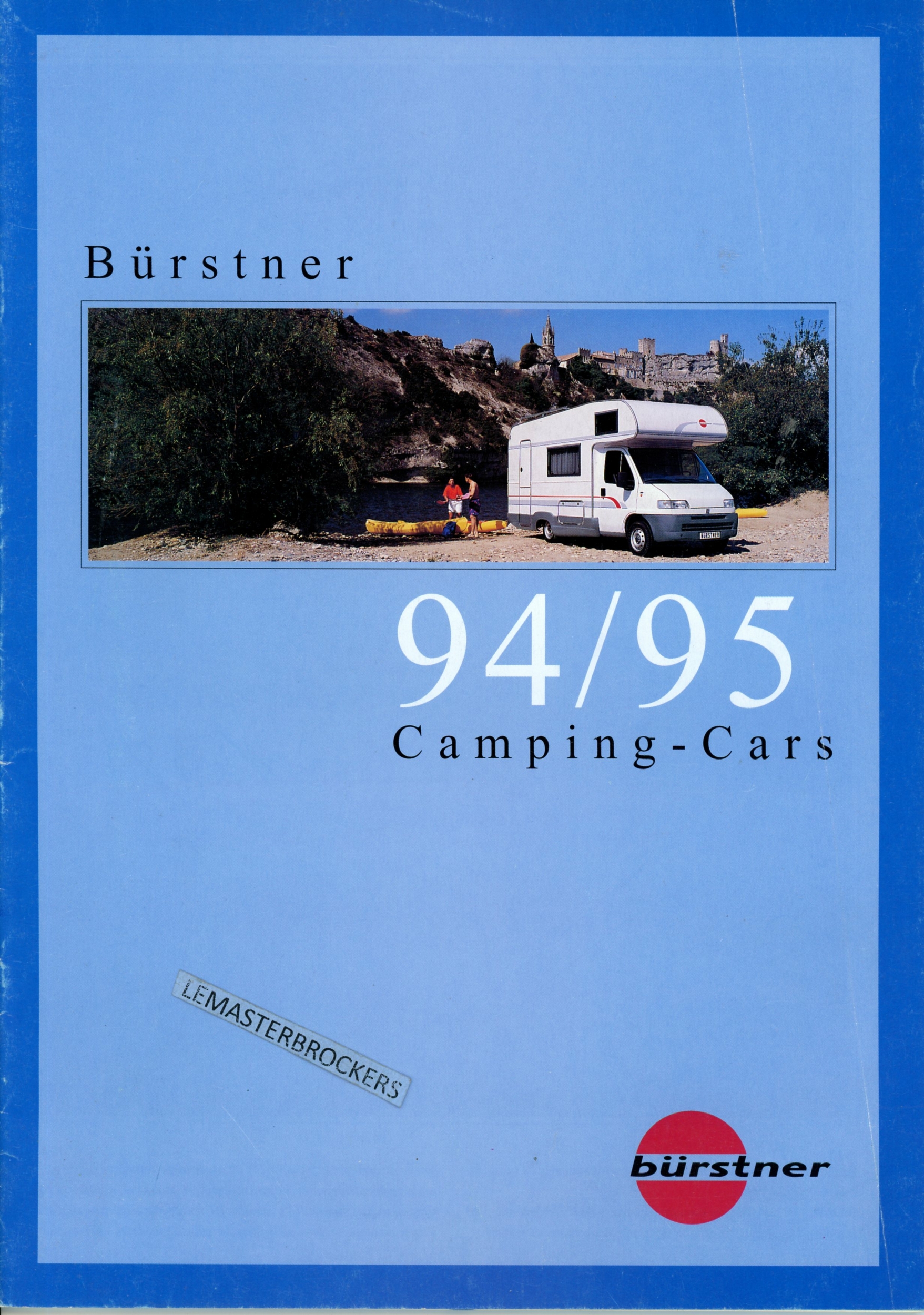 BROCHURE-CAMPING-CAR-BÜRSTNER-1994-1995-LEMASTERBROCKERS-catalogue-publicité