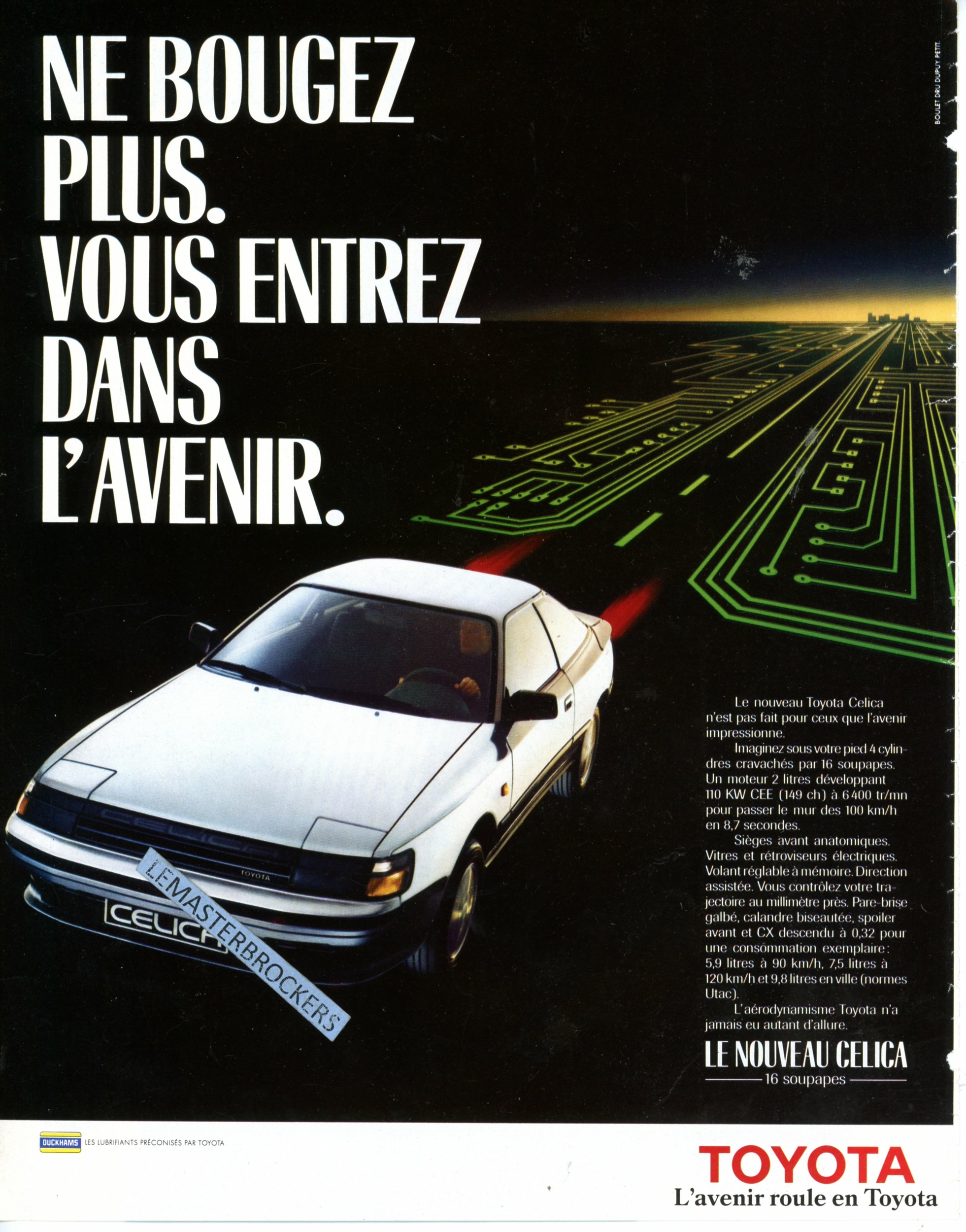 TOYOTA CELICA PUBLICITÉ PRESSE PUB ADVERTISING LEMASTERBROCKERS VINTAGE