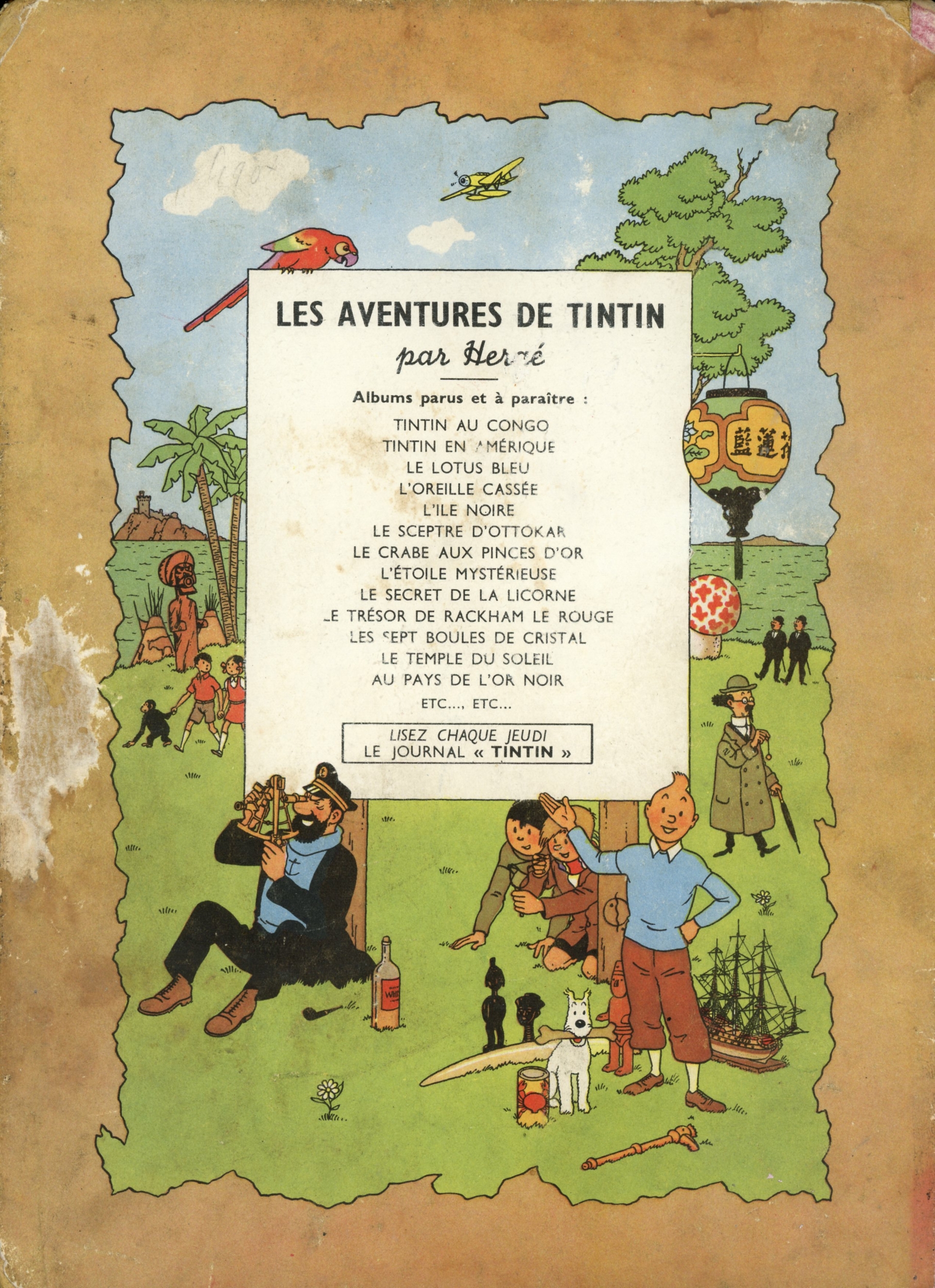 LE SCEPTRE DOTTOKAR 1947 - B1 - ALBUM TINTIN-LEMASTERBROCKERS-BD-A-RESTAURER