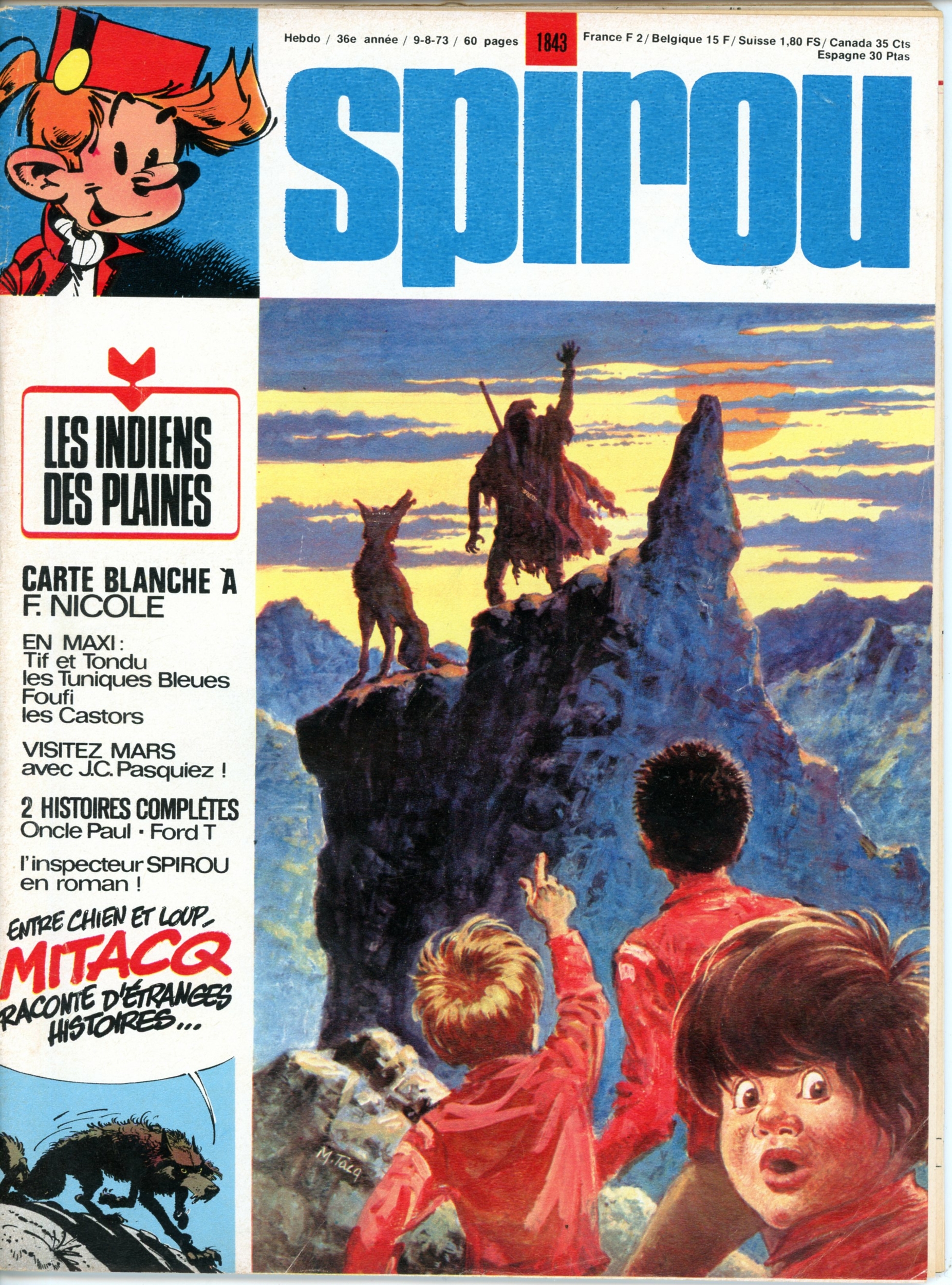 JOURNAL SPIROU N° 1843 1973-LEMASTERBROCKERS