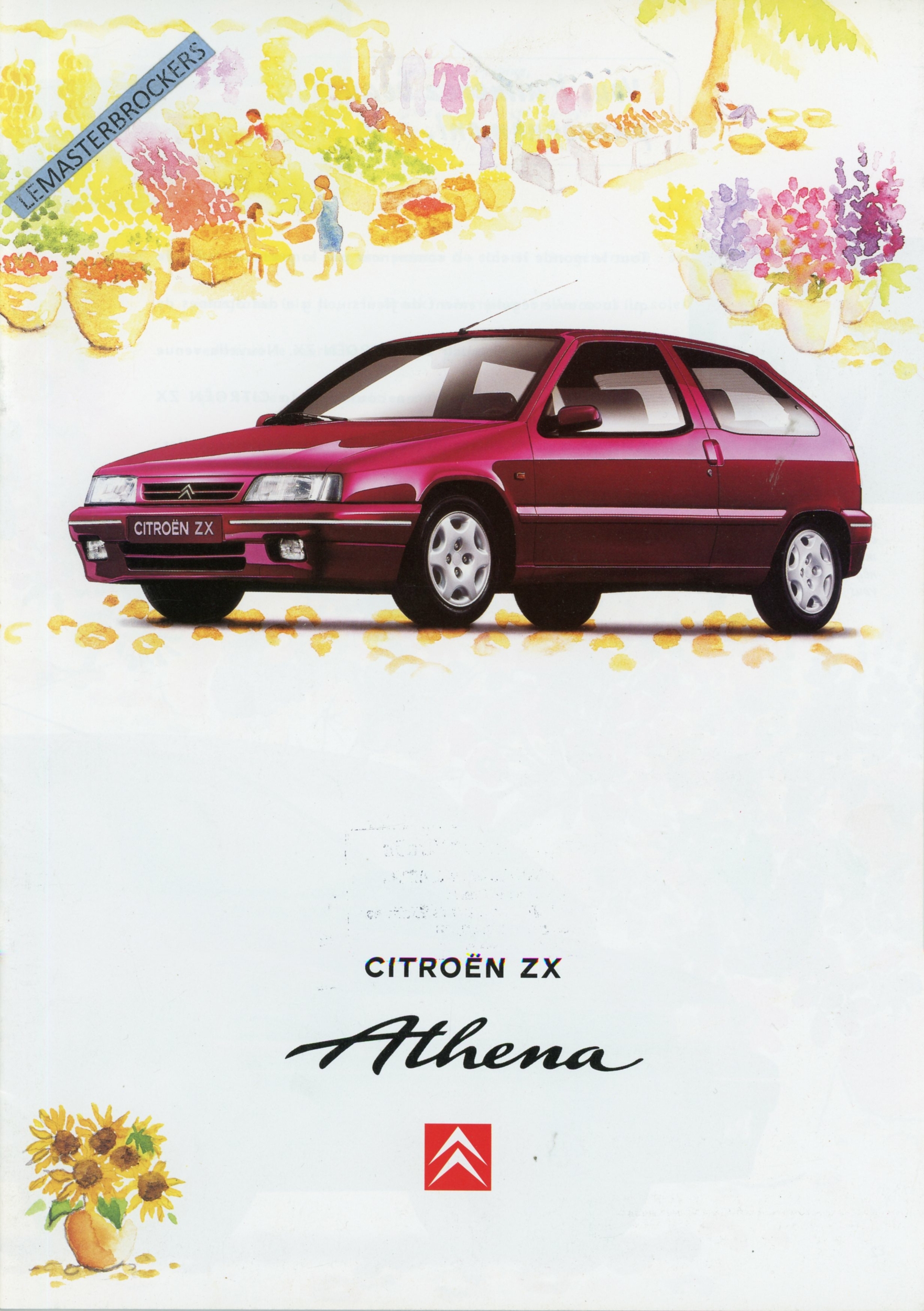 BROCHURE CITROËN ZX ATHENA 1997 - DOCUMENTATION AUTOMOBILE PUB AUTO