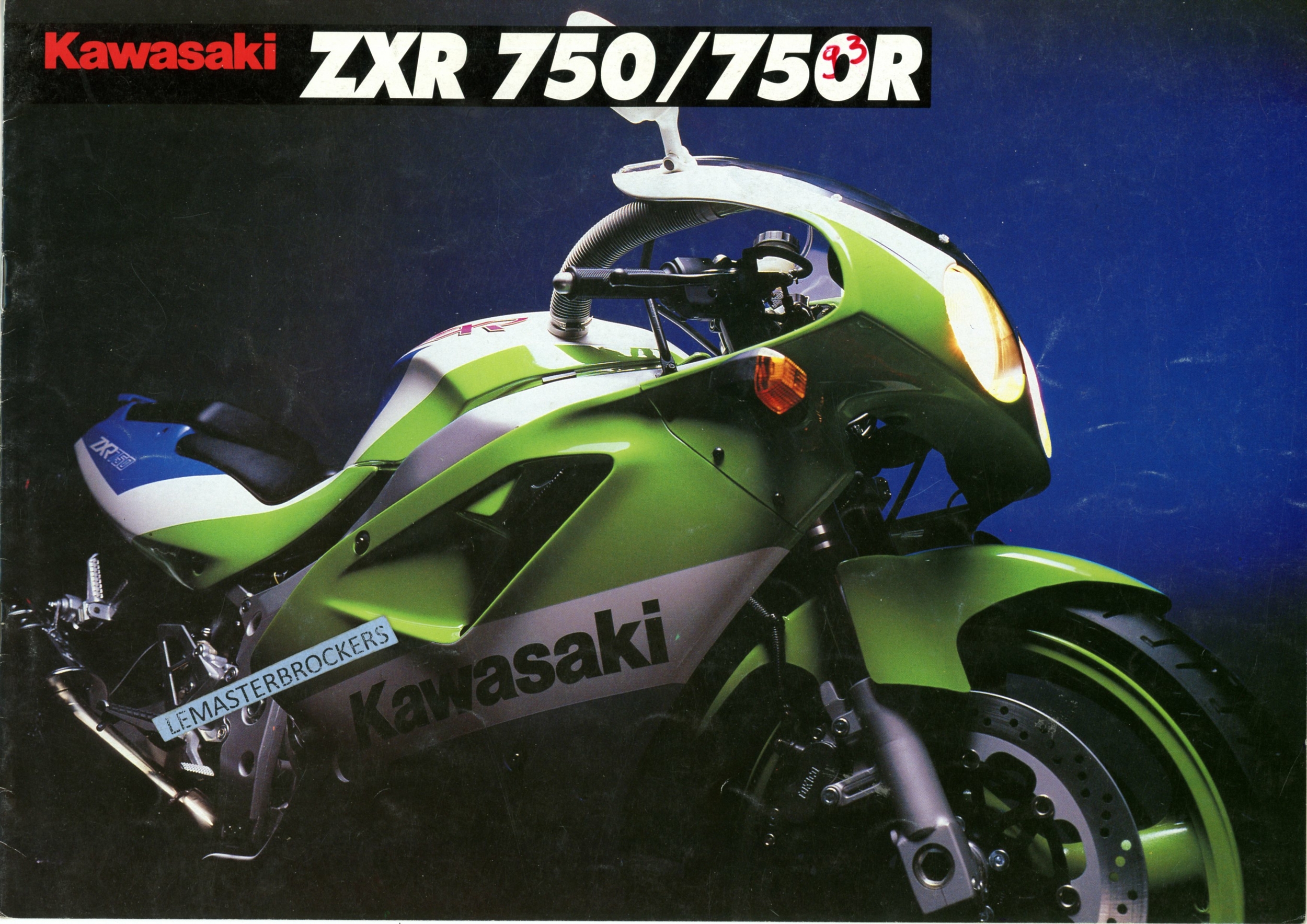 KAWASAKI ZXR 750 / 750R - BROCHURE MOTO KAWA ZXR750 R