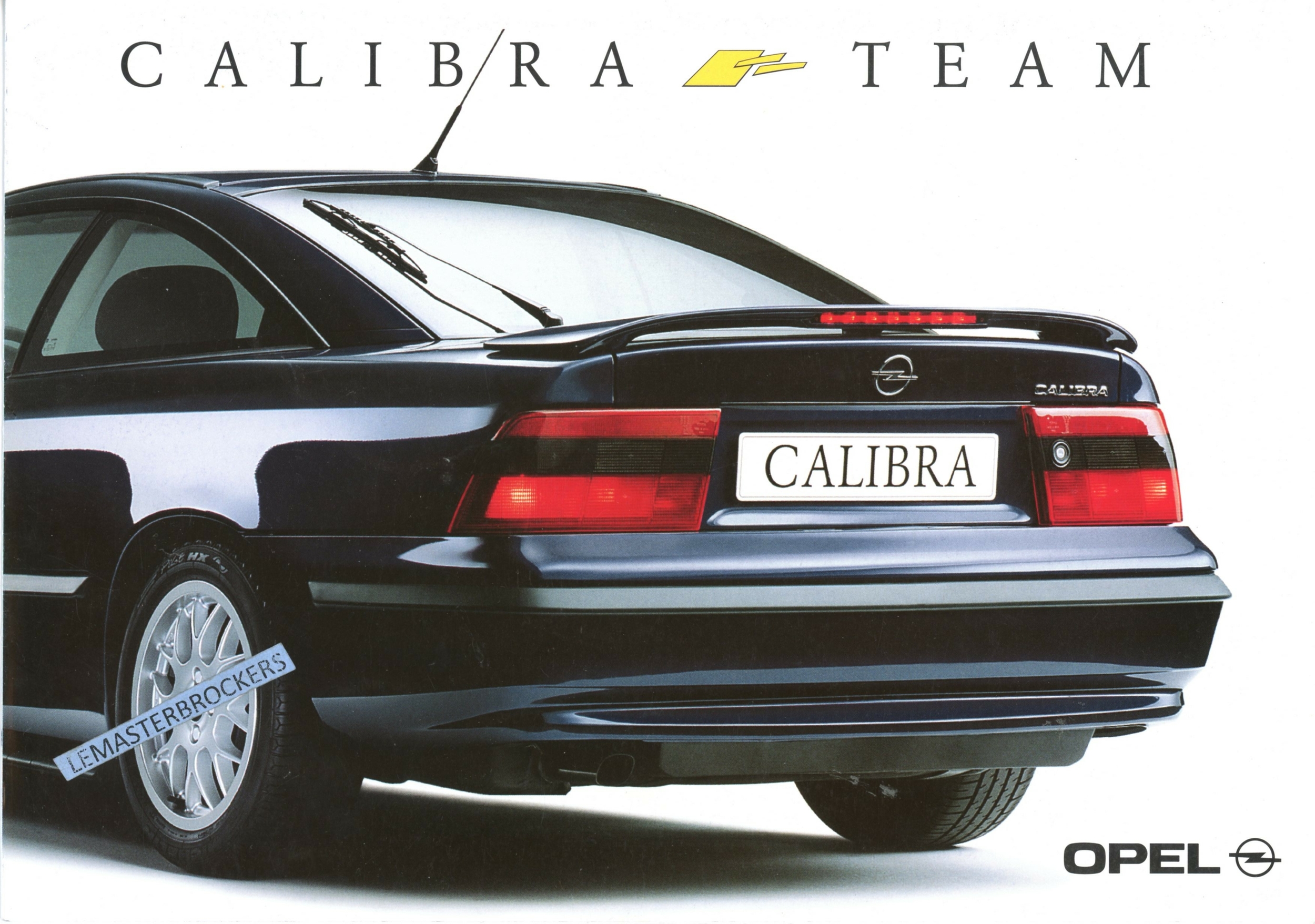 BROCHURE-OPEL-CALIBRA-TEAM-1997-LEMASTERBROCKERS-CATALOGUE-AUTOMOBILE-PUB-AUTO