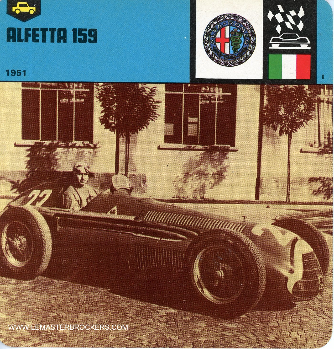 FICHE AUTO ALFETTA 159 - 1951