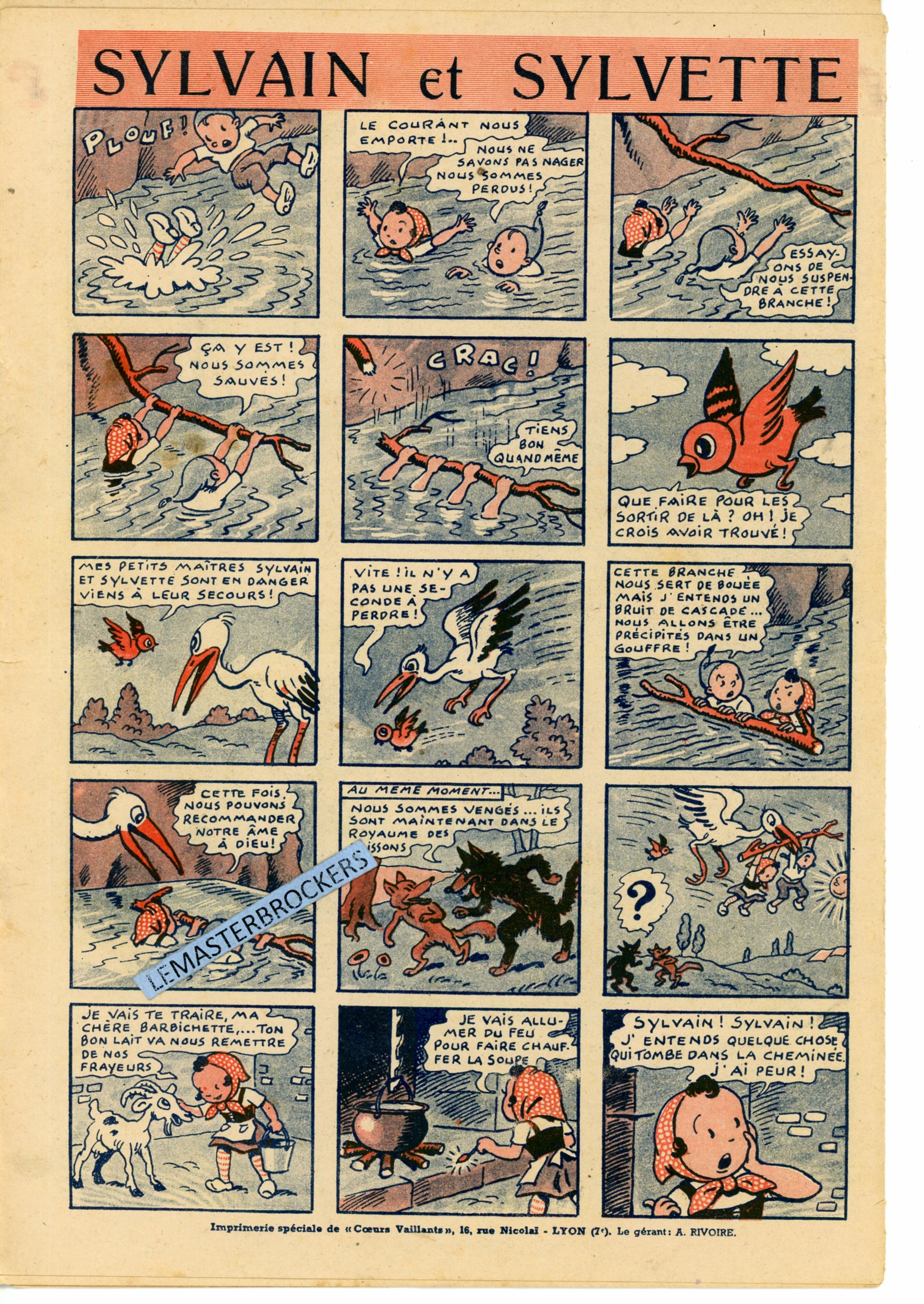 TINTIN ET MILOU DANS LA BROUSSE 1942 COEURS VAILLANTS 27  LEMASTERBROCKERS