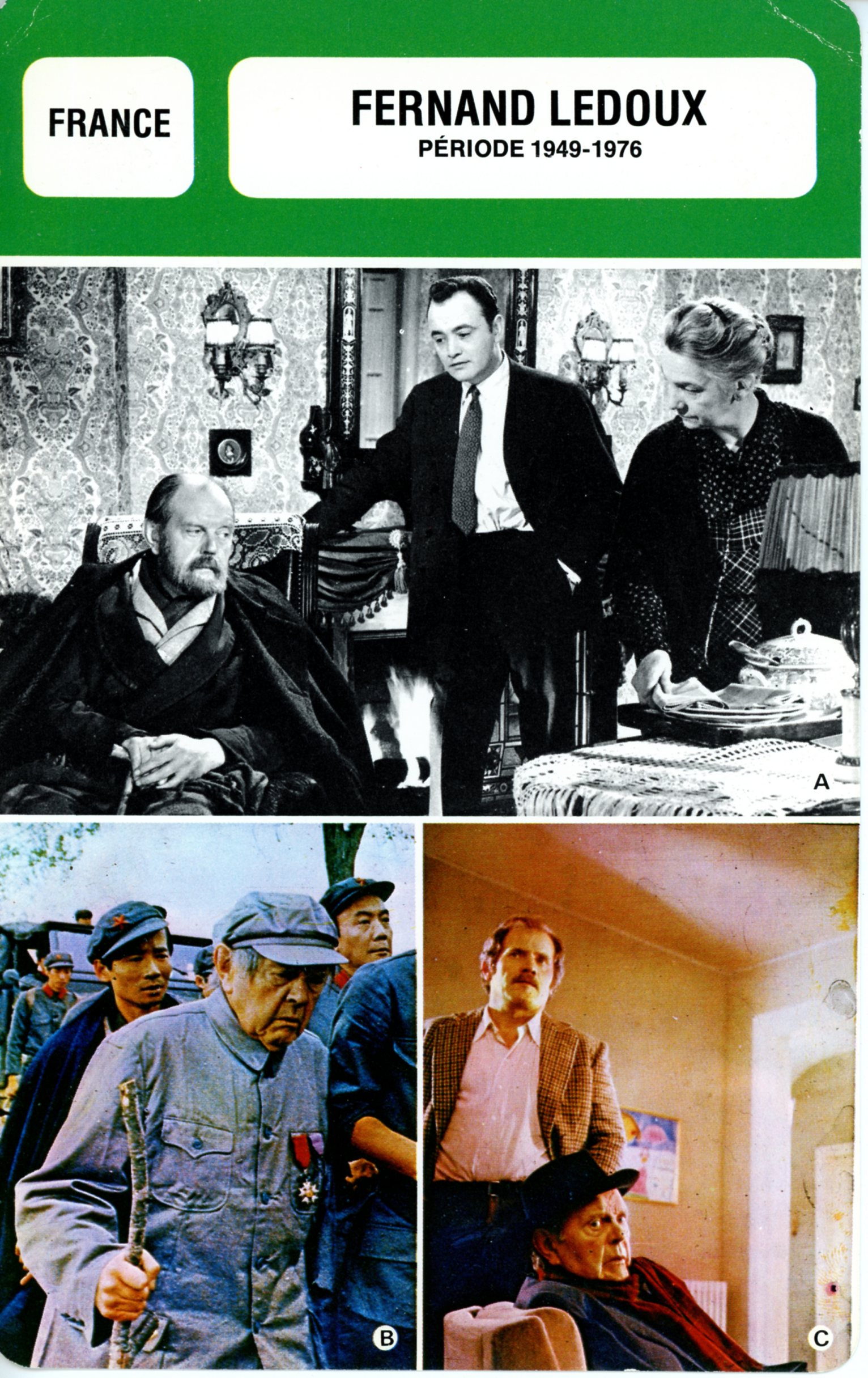 FICHE-MONSIEUR-CINEMA-lemasterbrockers-FERNAND LEDOUX 1949 1976