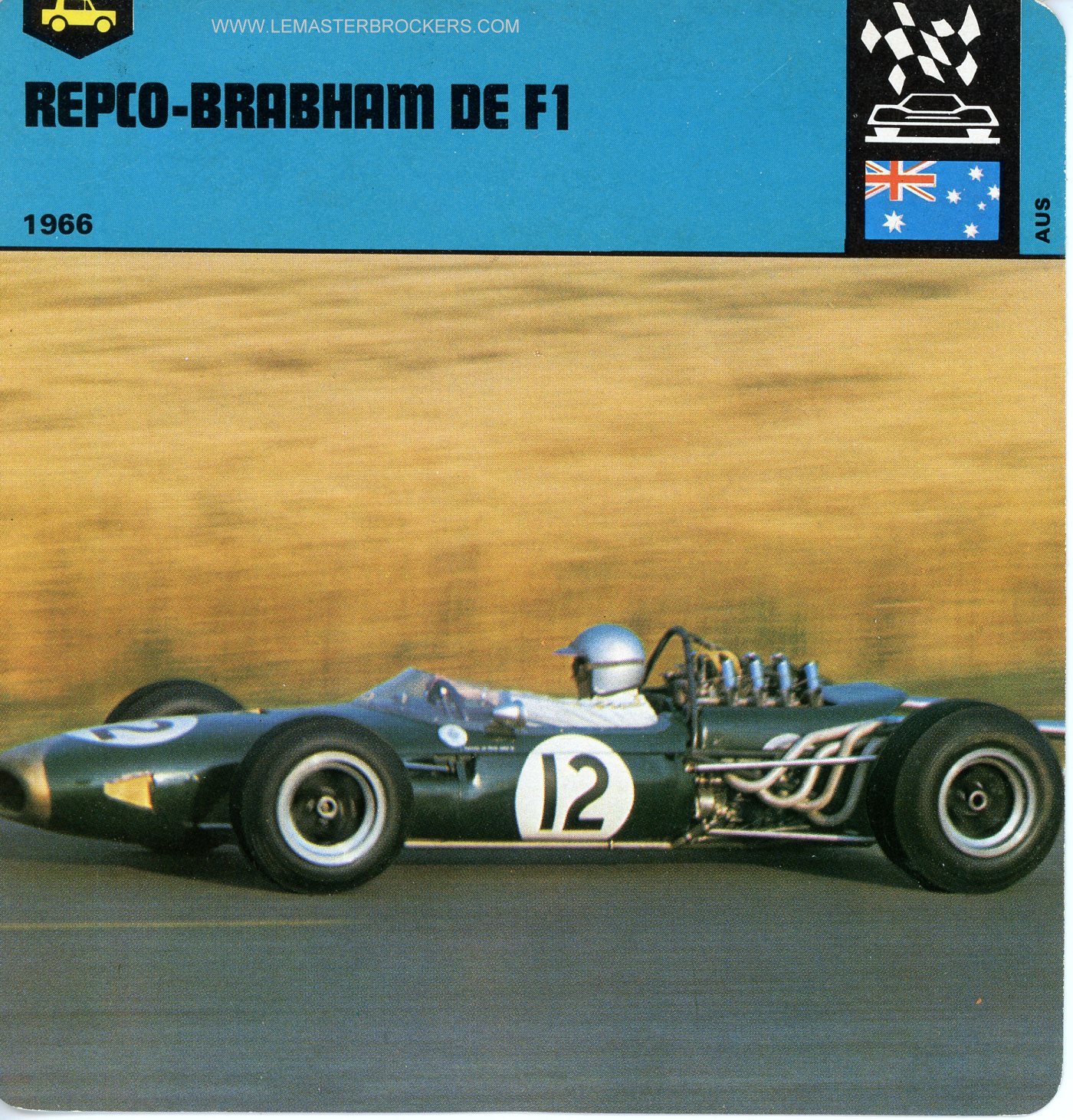 FICHE AUTO REPCO-BRABHAM DE F1 1966