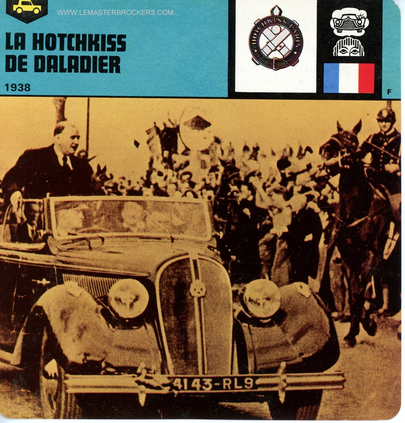 FICHE LA HOTCHKISS DE DALADIER 1938