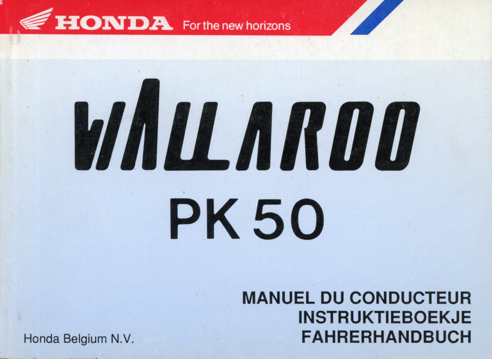 MANUEL-CONDUCTEUR-HONDA-WALLAROO-PK-PK50-LEMASTERBROCKERS