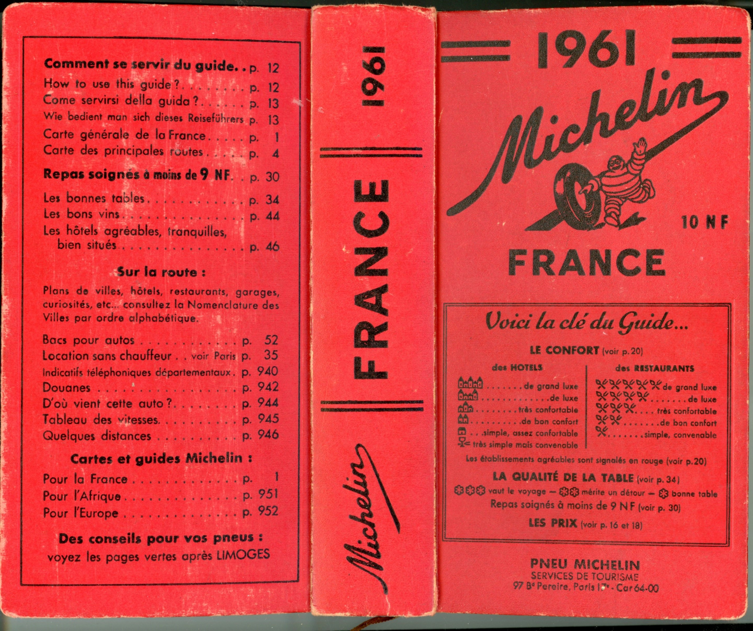 guide-MICHELIN-1961-LEMASTERBROCKERS-GUIDE-ROUGE