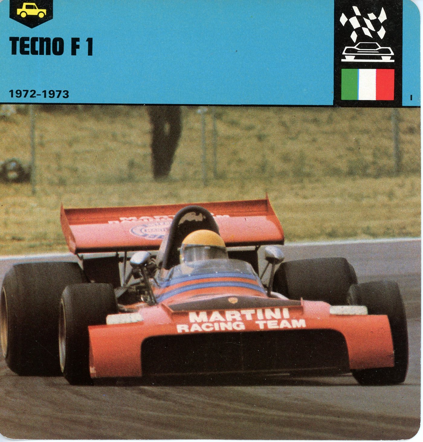 FICHE AUTO TECNO F1 1972-1973