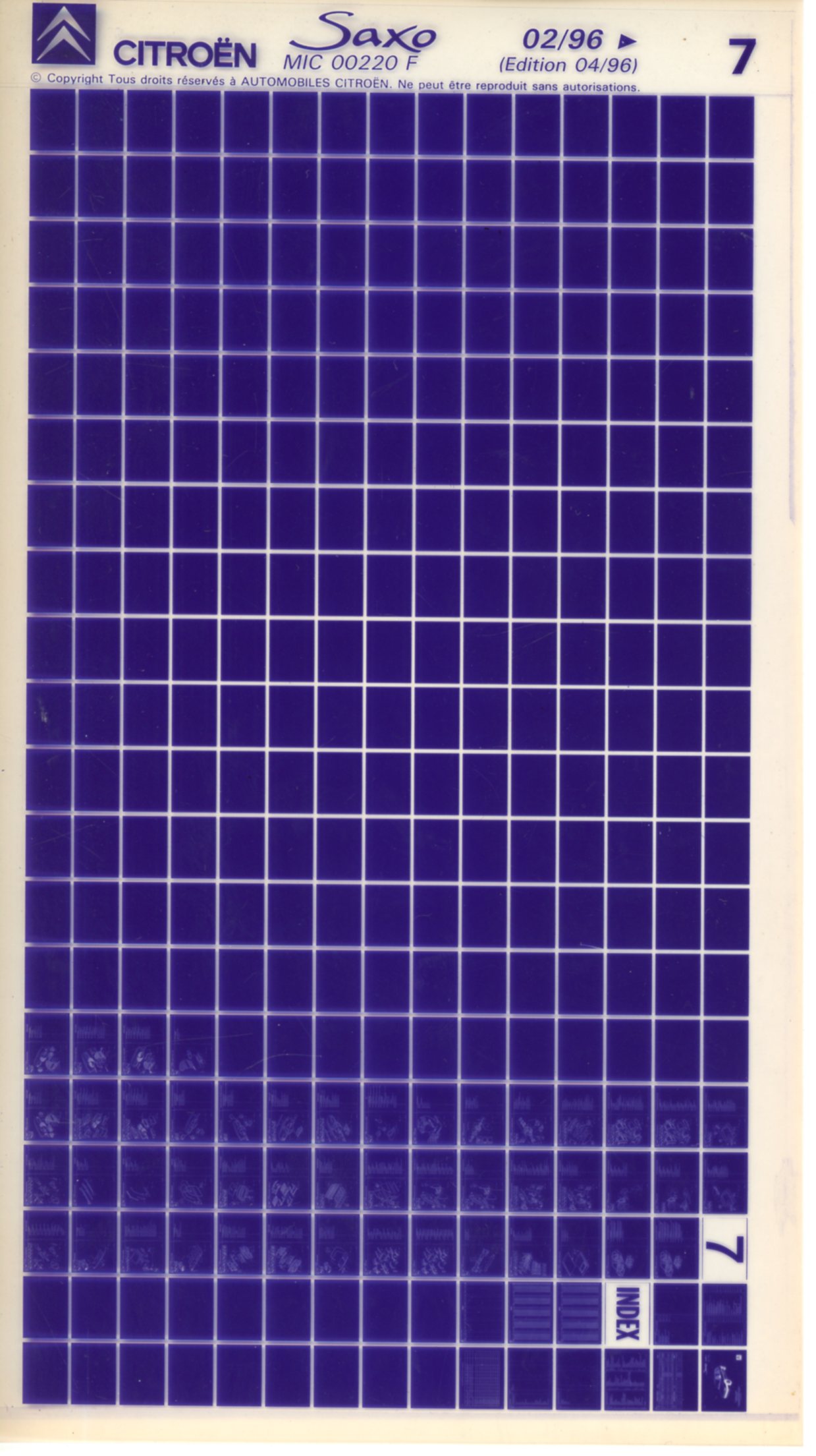 LEMASTERBROCKERS-CITROEN-SAXO-1996-MICROFICHE-N°7