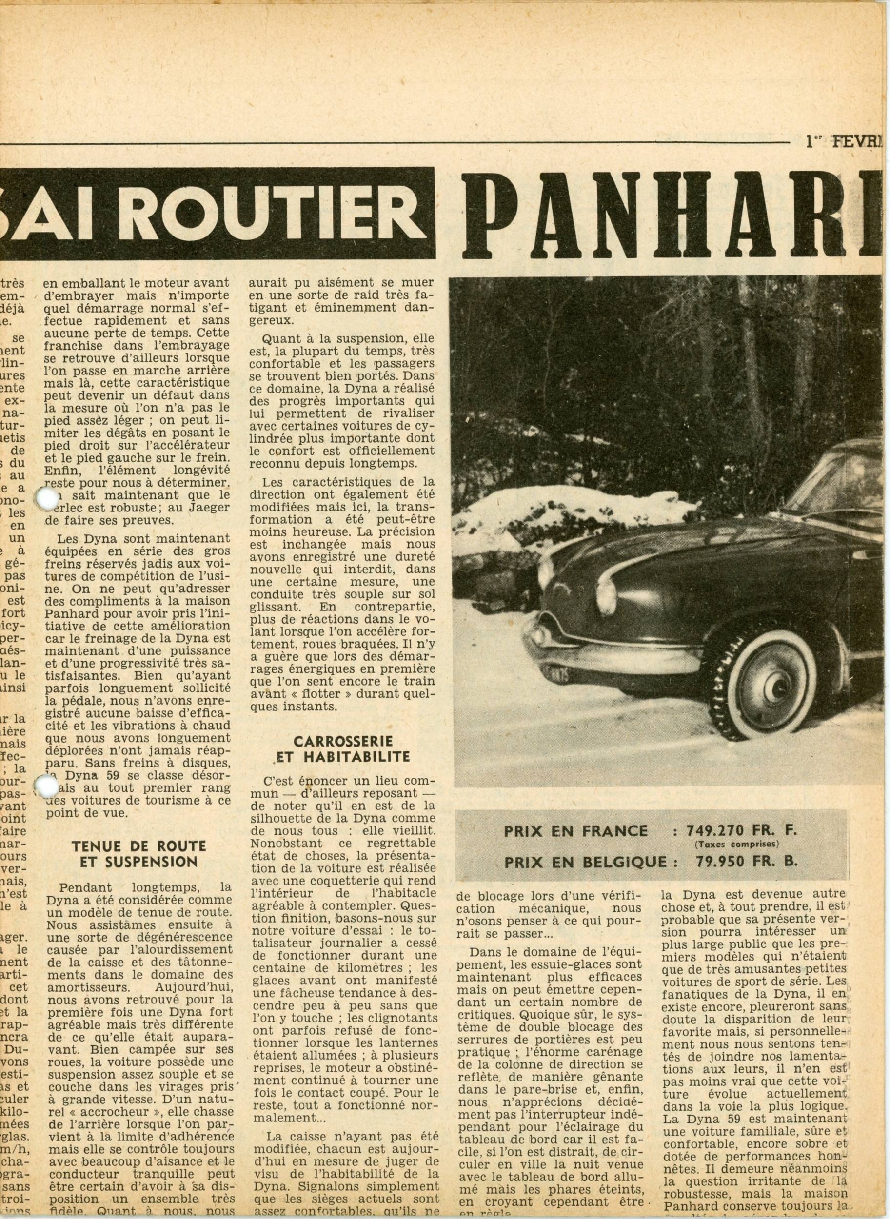 PANHARD-DYNA-ARTICLE-PRESSE-1959-LEMASTERBROCKERS