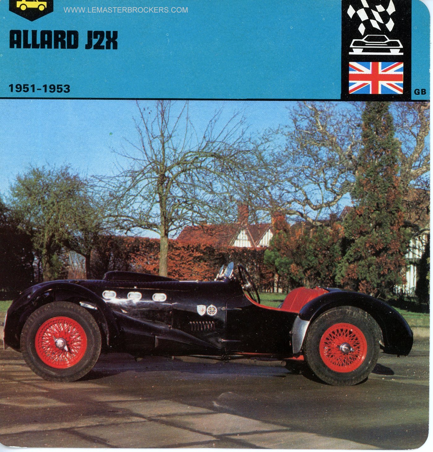 FICHE AUTO ALLARD J2X 1951-1953