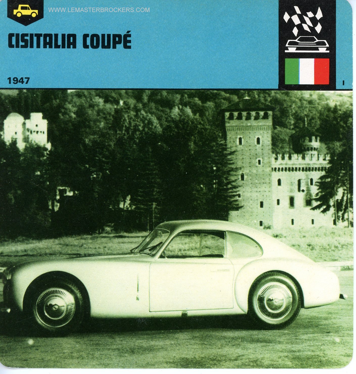 FICHE AUTO CISITALIA COUPÉ 1947
