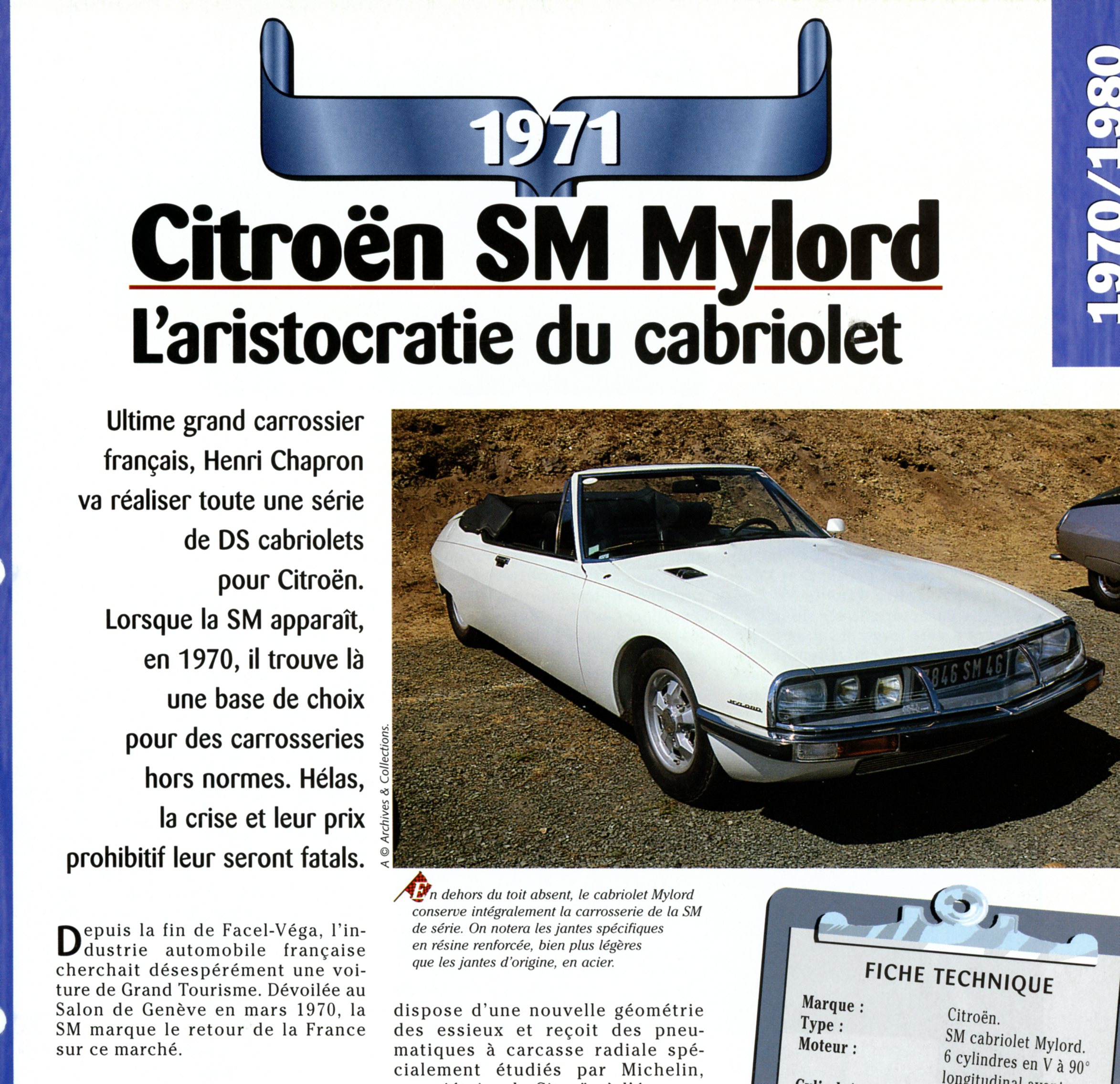 FICHE-AUTO-CITROEN-SM-MYLORD-1971-LEMASTERBROCKERS