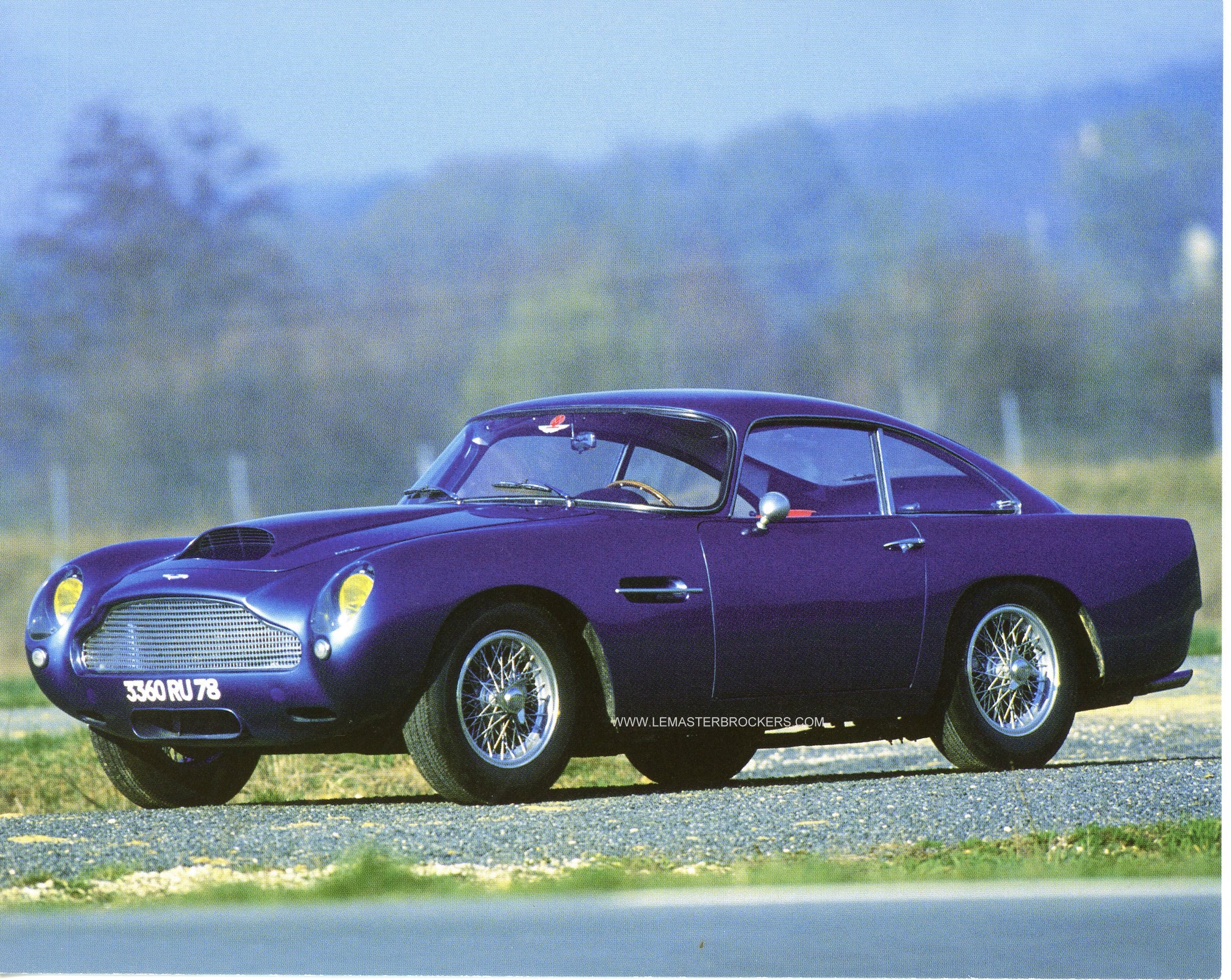 FICHE AUTO ASTON MARTIN DB4 - 1958