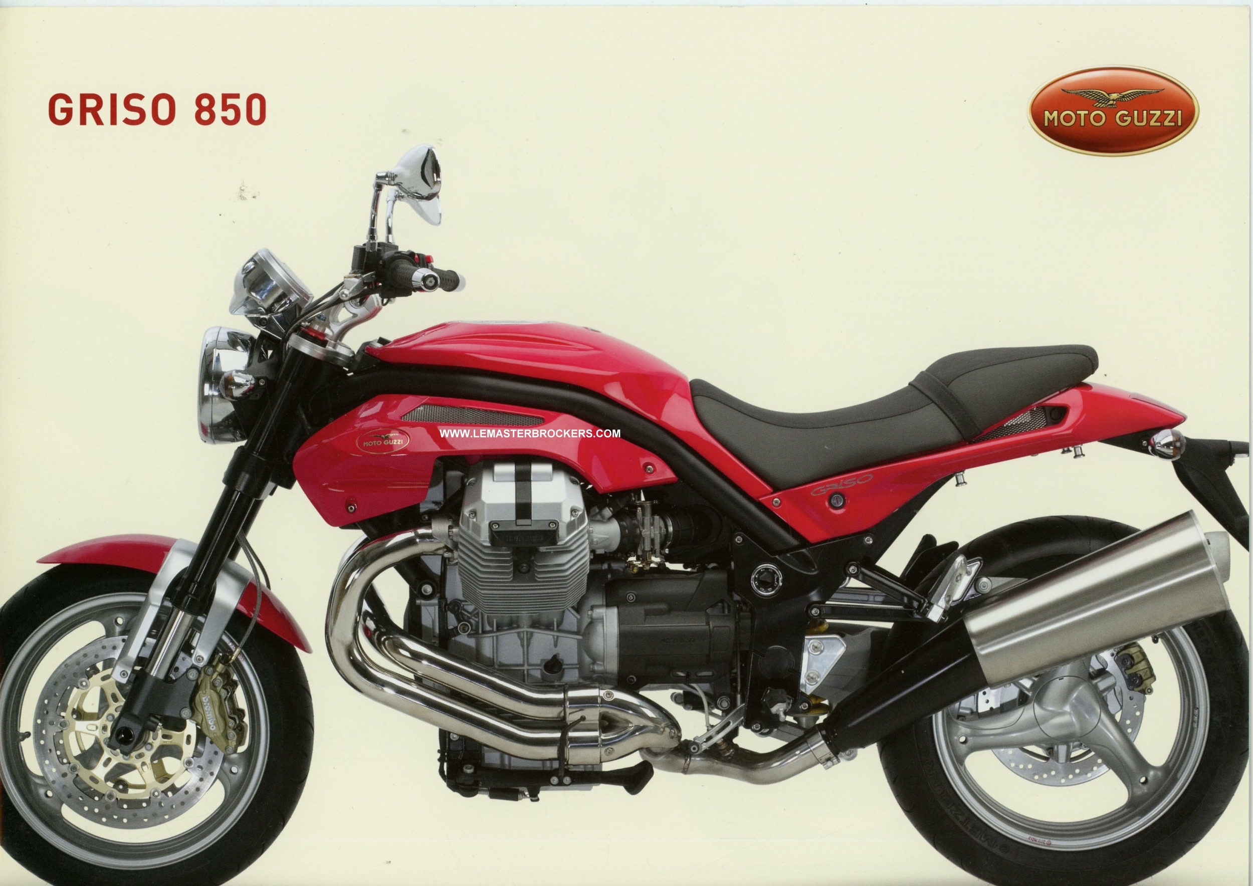 MOTO-GUZZI-GRISSO-850-BROCHURE-PROSPECTUS-LEMASTERBROCKERS-catalogue-MOTO