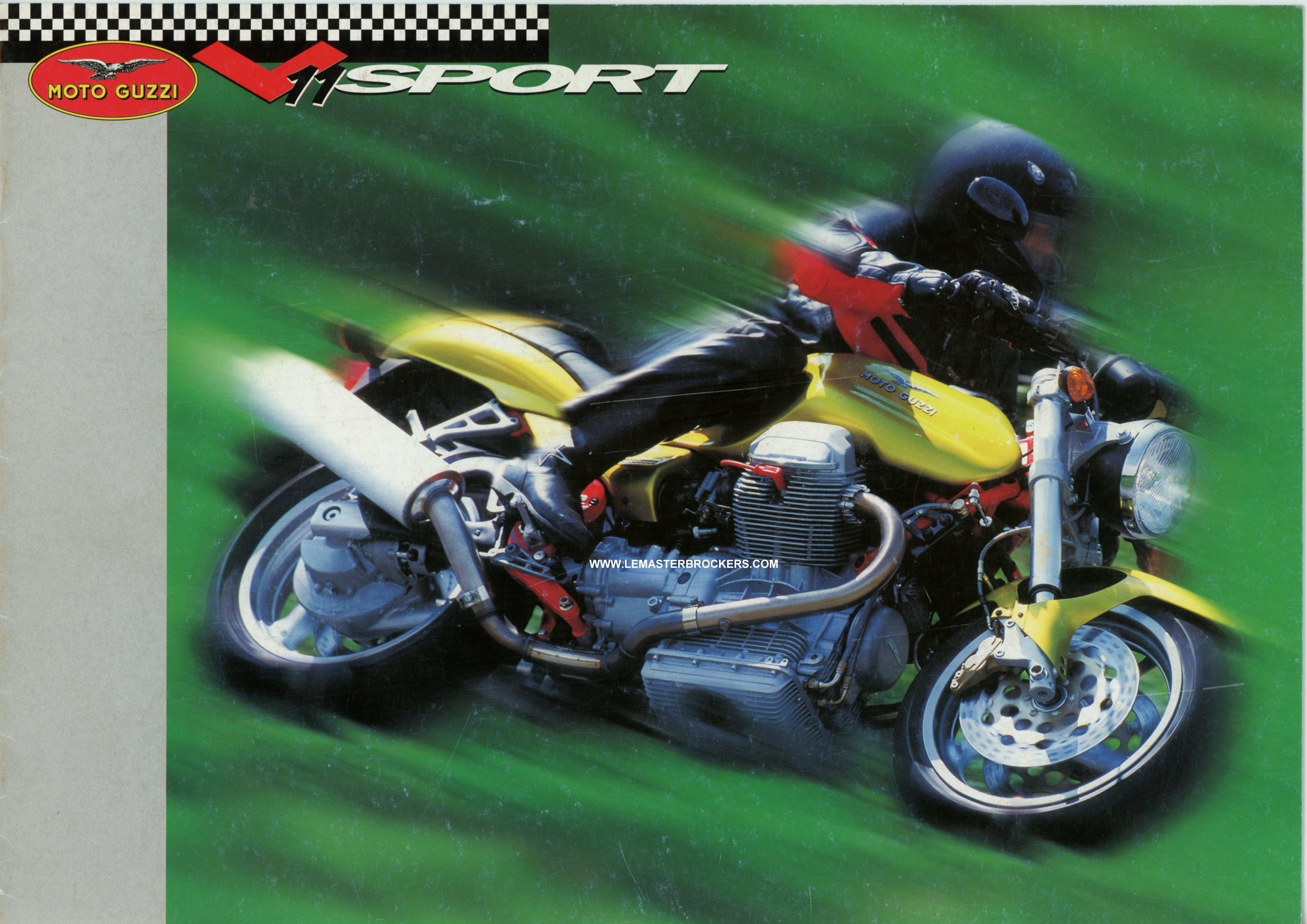 MOTO-GUZZI-v11-sport-BROCHURE-PROSPECTUS-LEMASTERBROCKERS-catalogue-MOTO