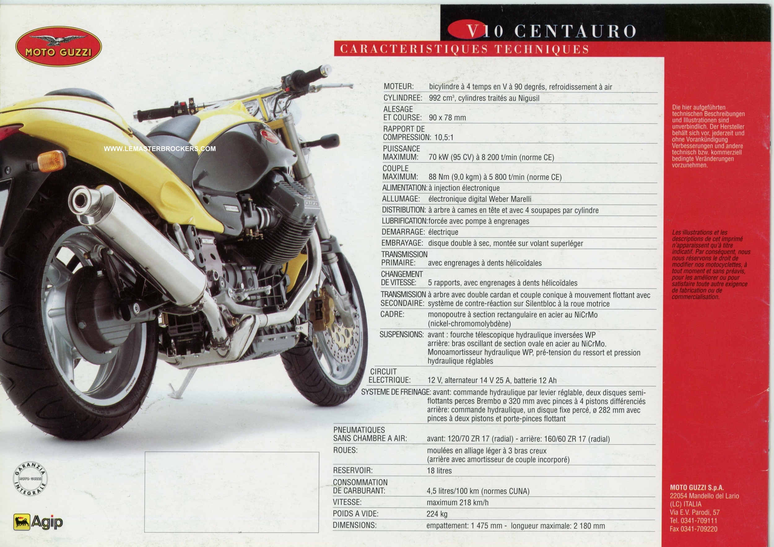 MOTO-GUZZI-V10-CENTAURO-BROCHURE-PROSPECTUS-LEMASTERBROCKERS-catalogue-MOTO