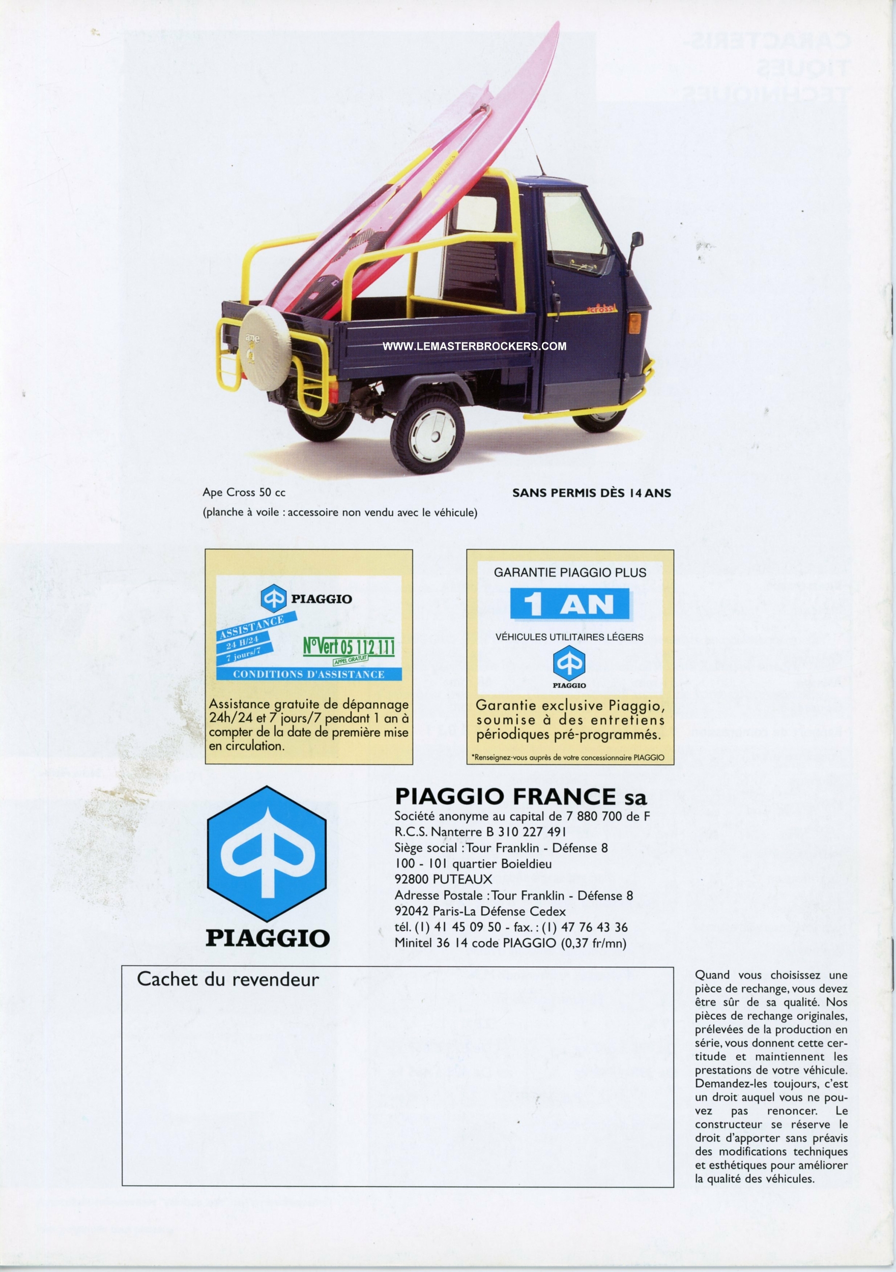 brochure-VESPA-CAR-TM50-TM220-TM125-lemasterbrockers-CATALOGUE-TRICYLE-VESPACAR
