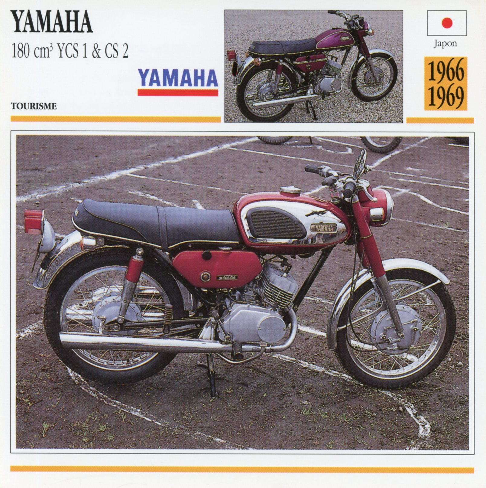 FICHE-MOTO-YAMAHA-180-YCS-CS2-CS1-LEMASTERBROCKERS-littérature-brochure