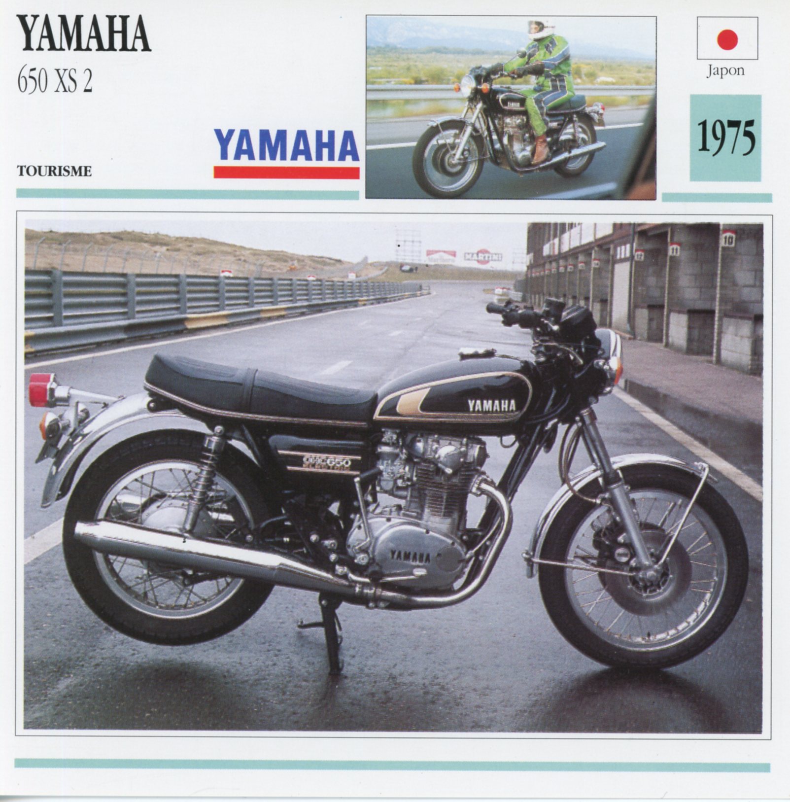FICHE-MOTO-YAMAHA-XS-650-XS2-LEMASTERBROCKERS-littérature-brochure