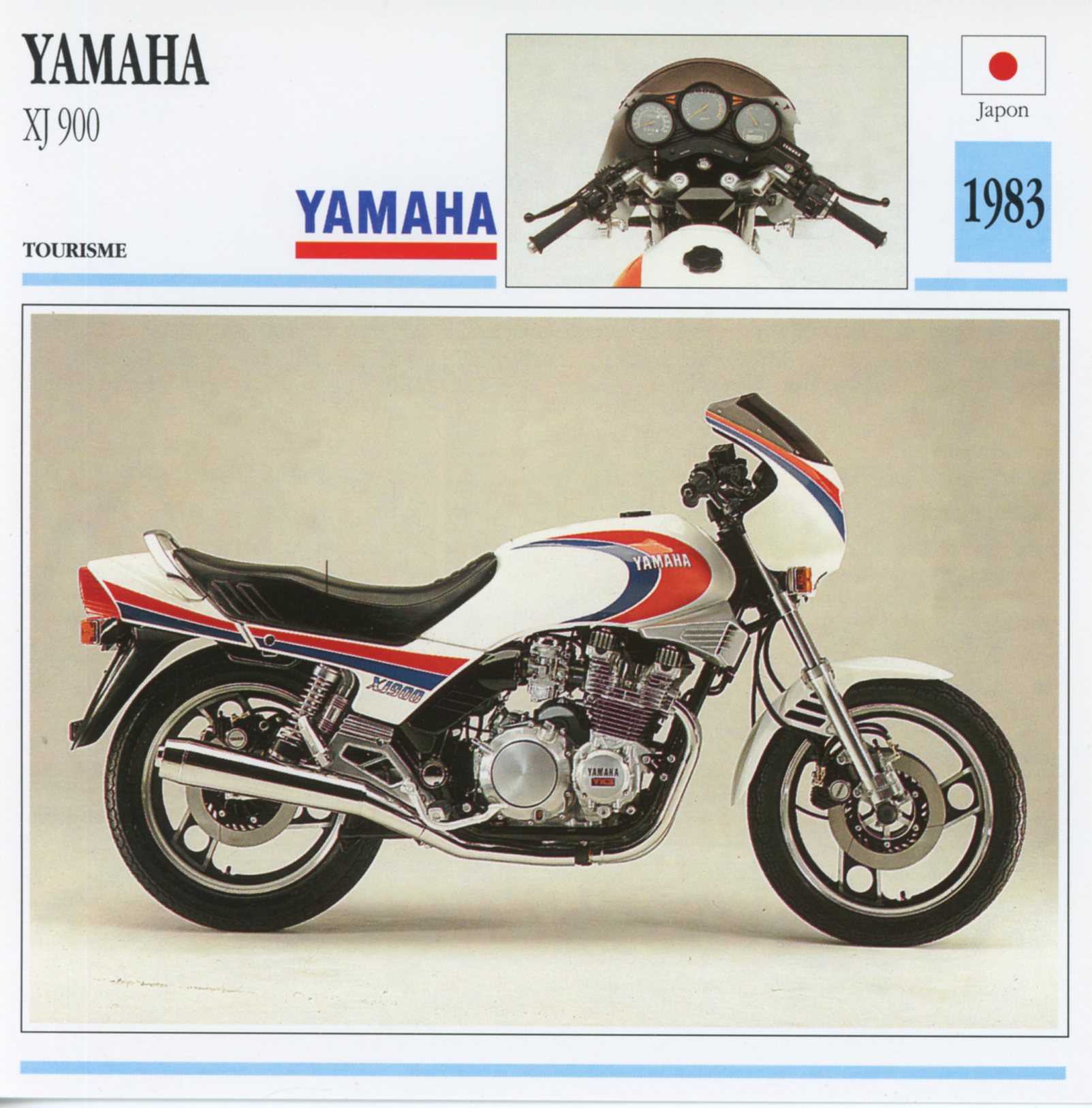 FICHE YAMAHA XJ 900 - FICHE TECHNIQUE MOTO XJ900 1983