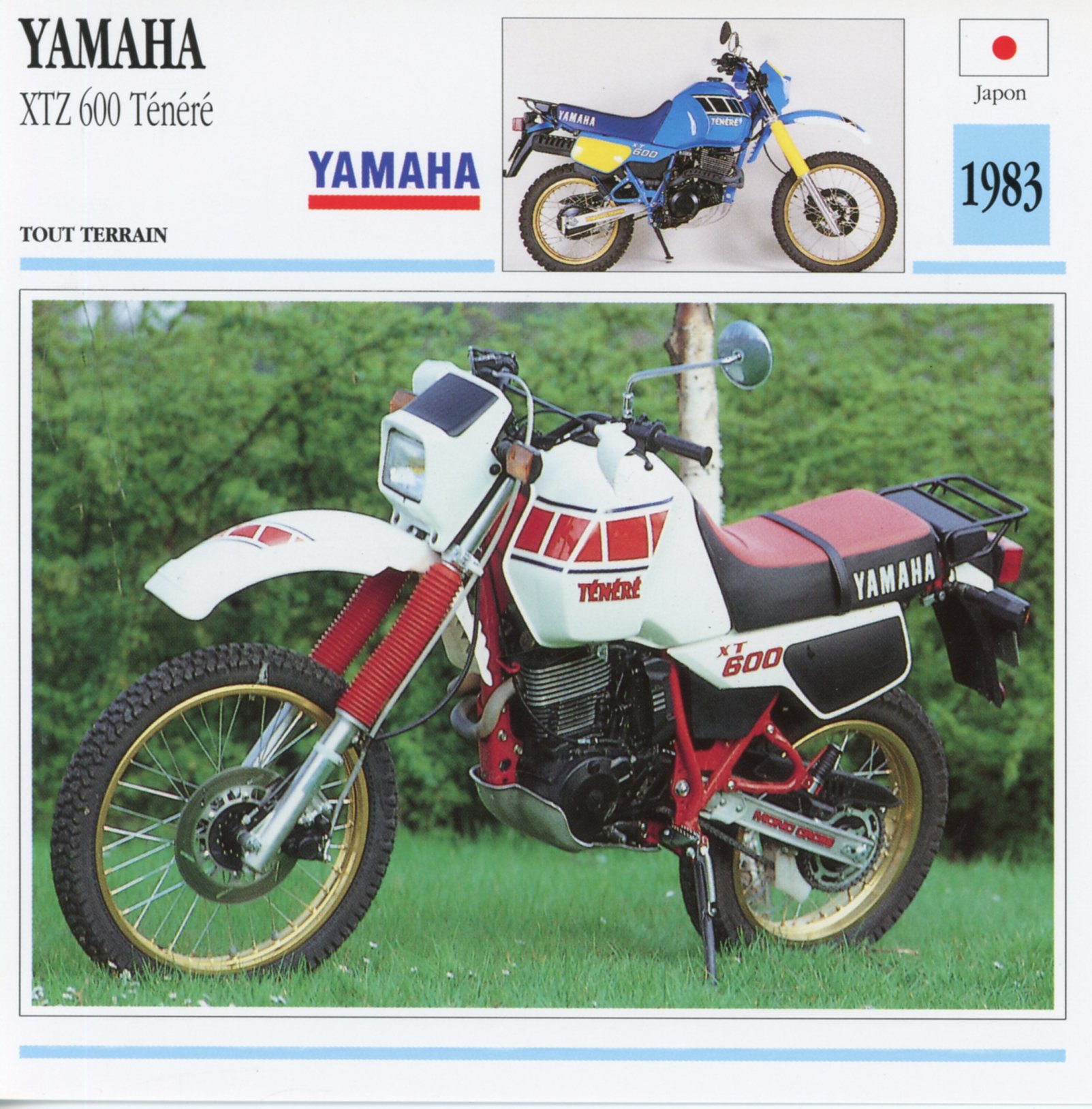 FICHE-MOTO-YAMAHA-XTZ-600-TÉNÉRÉ-lemasterbrockers-Fiche-Technique-Moto- Motorcycle-Card-1983