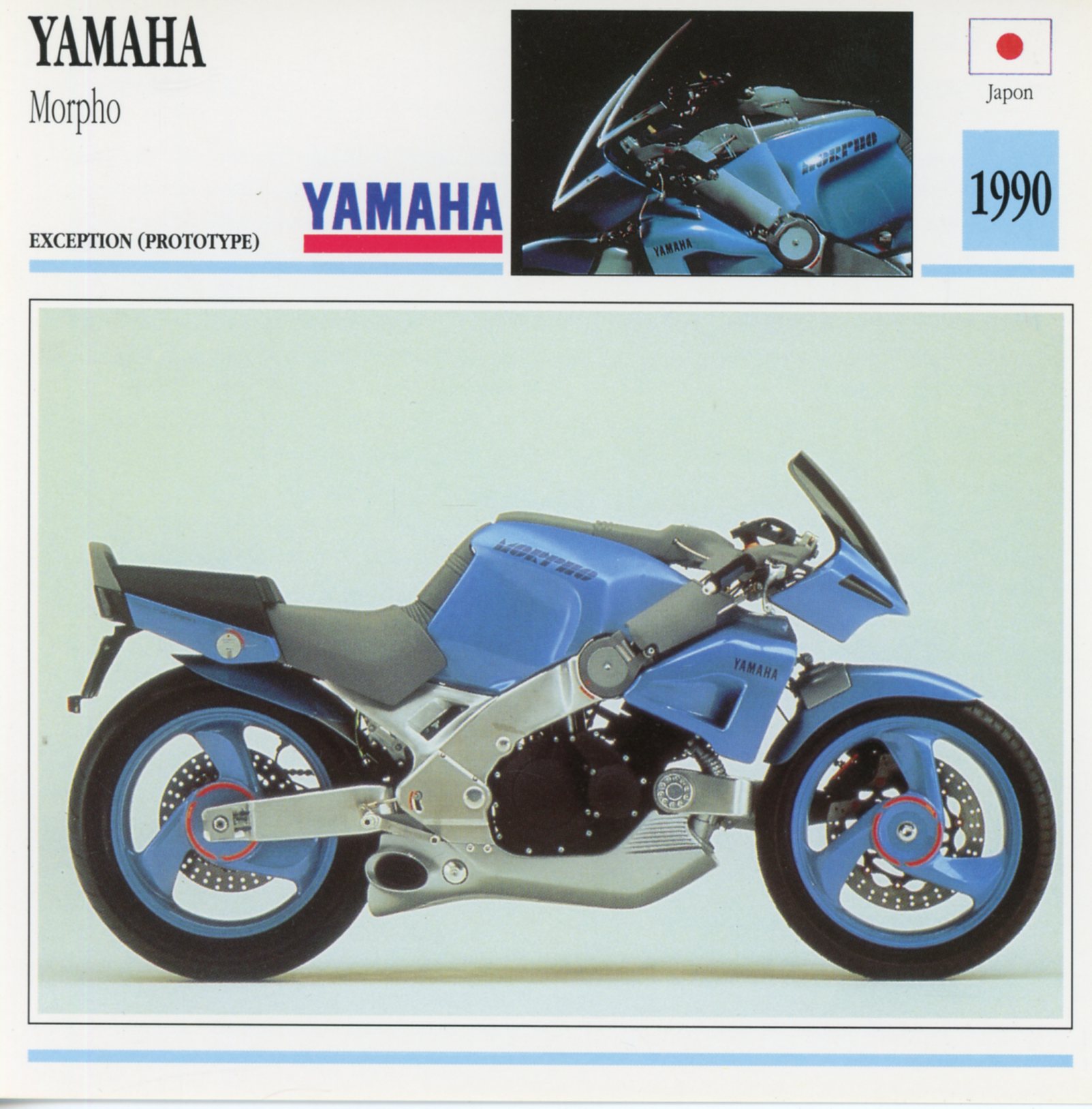 FICHE-MOTO-YAMAHA-MORPHO-1990-lemasterbrockers-Carte-Motorcycle-Card-ATLAS