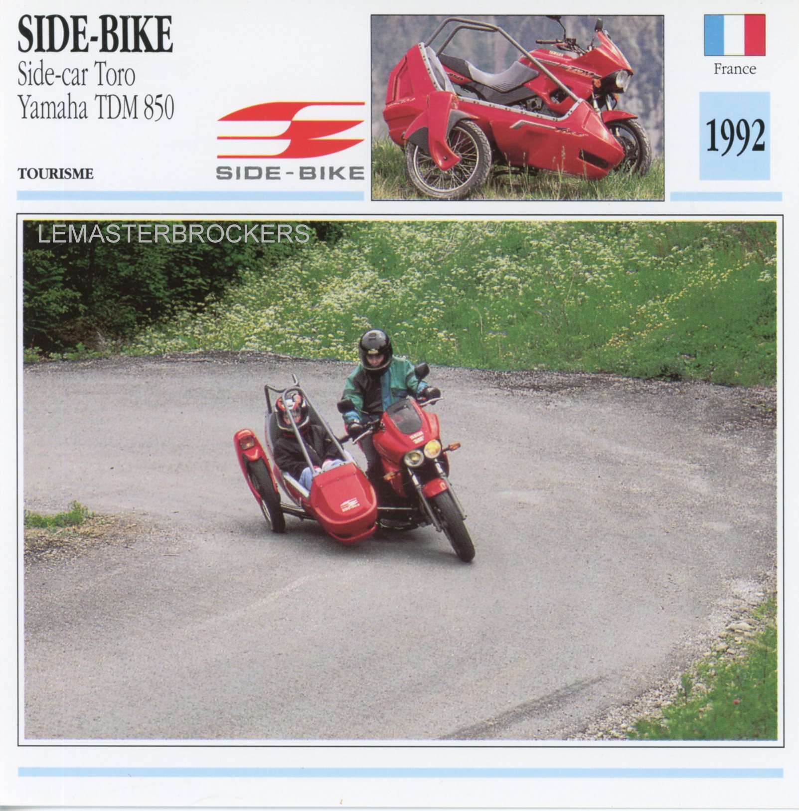 FICHE-MOTO-YAMAHA-TDM-SIDEBIKE-SIDE-CAR-lemasterbrockers-Carte-Motorcycle-Card-ATLAS