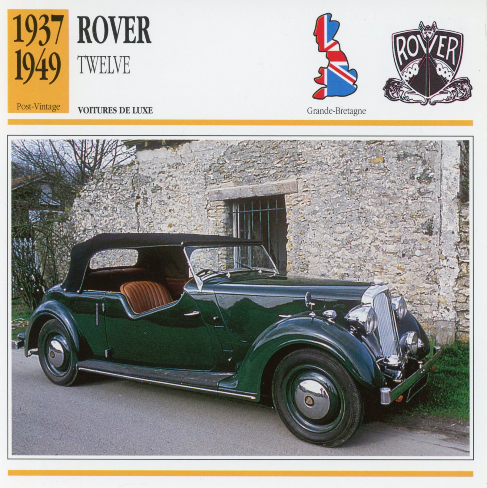 FICHE-AUTO-ROVER-TWELVE-1937-1947-lemasterbrockers-Carte-CARS-Card-ATLAS