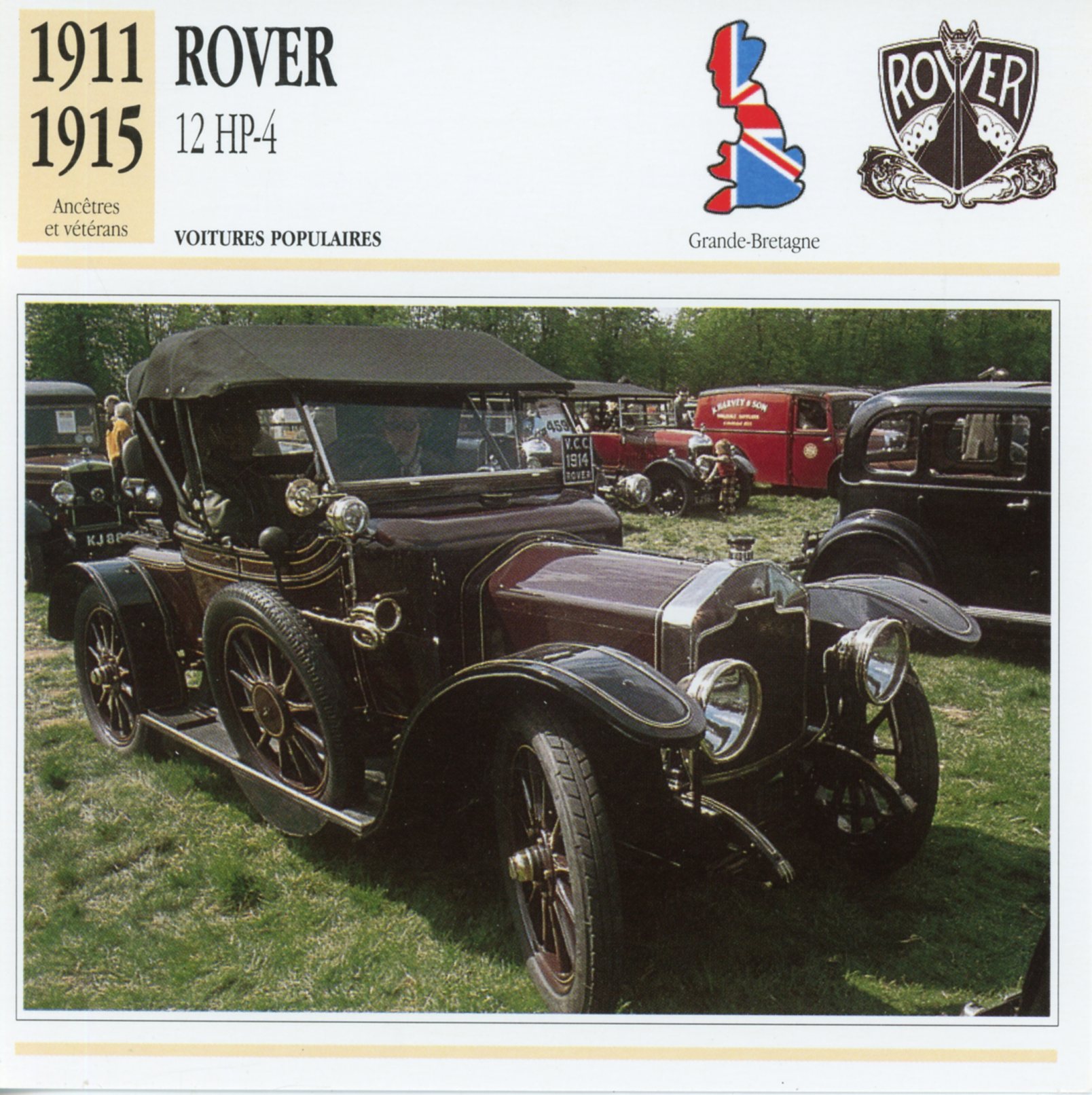 FICHE-AUTO-ROVER-12HP4-lemasterbrockers-Carte-CARS-Card-ATLAS