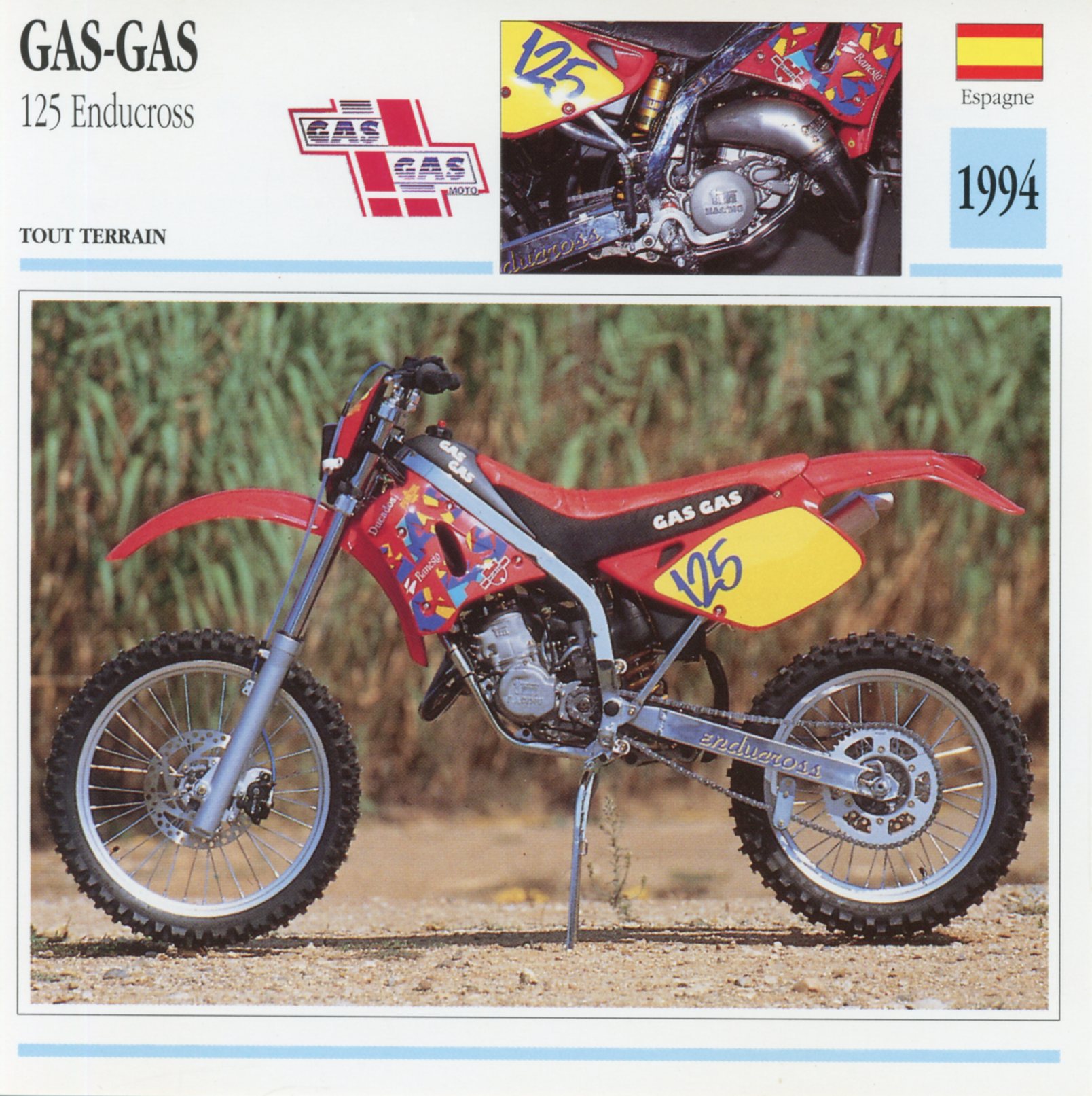 GASGAS-125-ENDUCROSS-1994-LEMASTERBROCKERS-FICHE-MOTO-CARD-ATLAS
