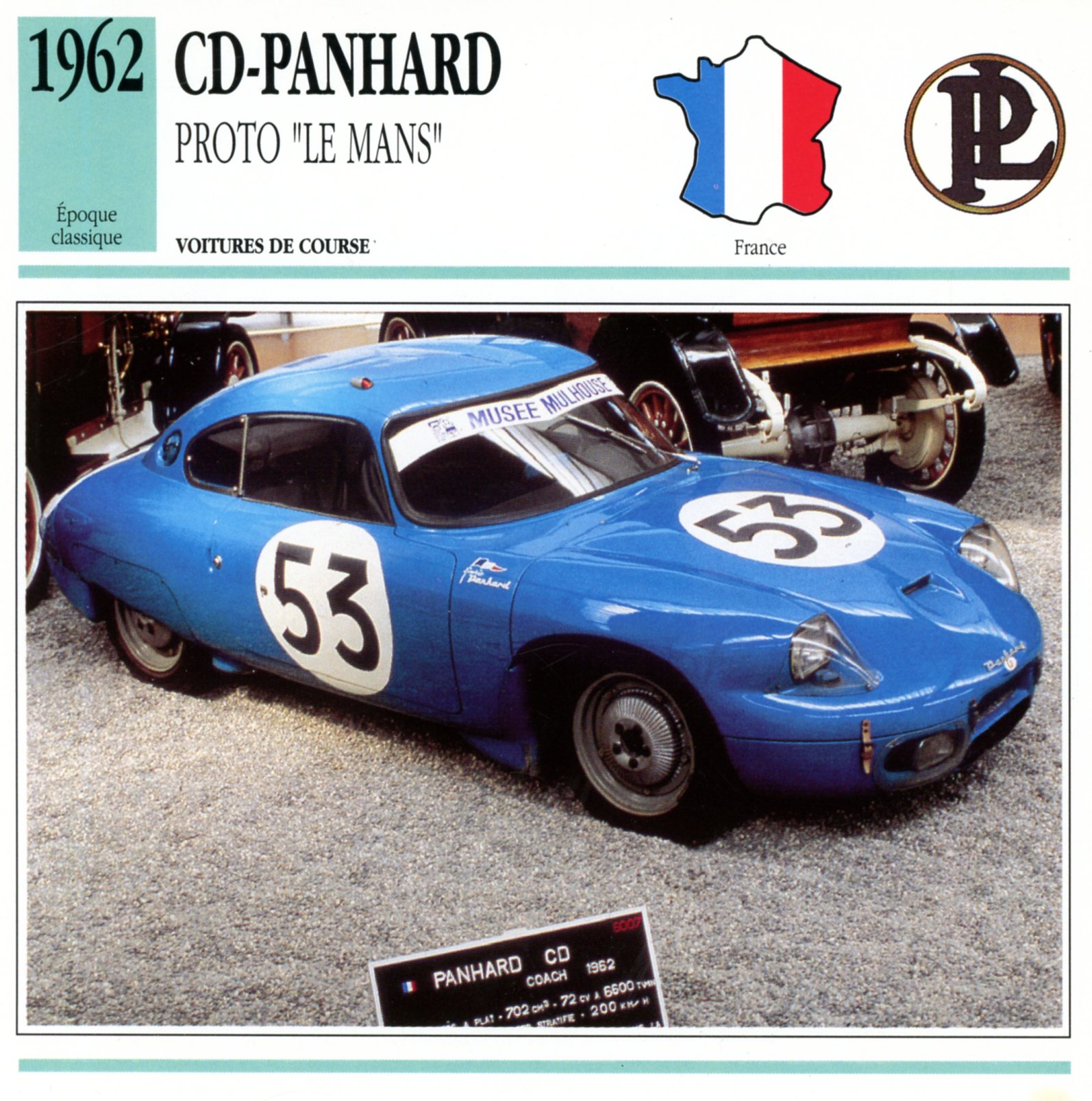 PANHARD-CD-LEMANS-1962-FICHE-AUTO-lemasterbrockers-CARS-CARD-ATLAS