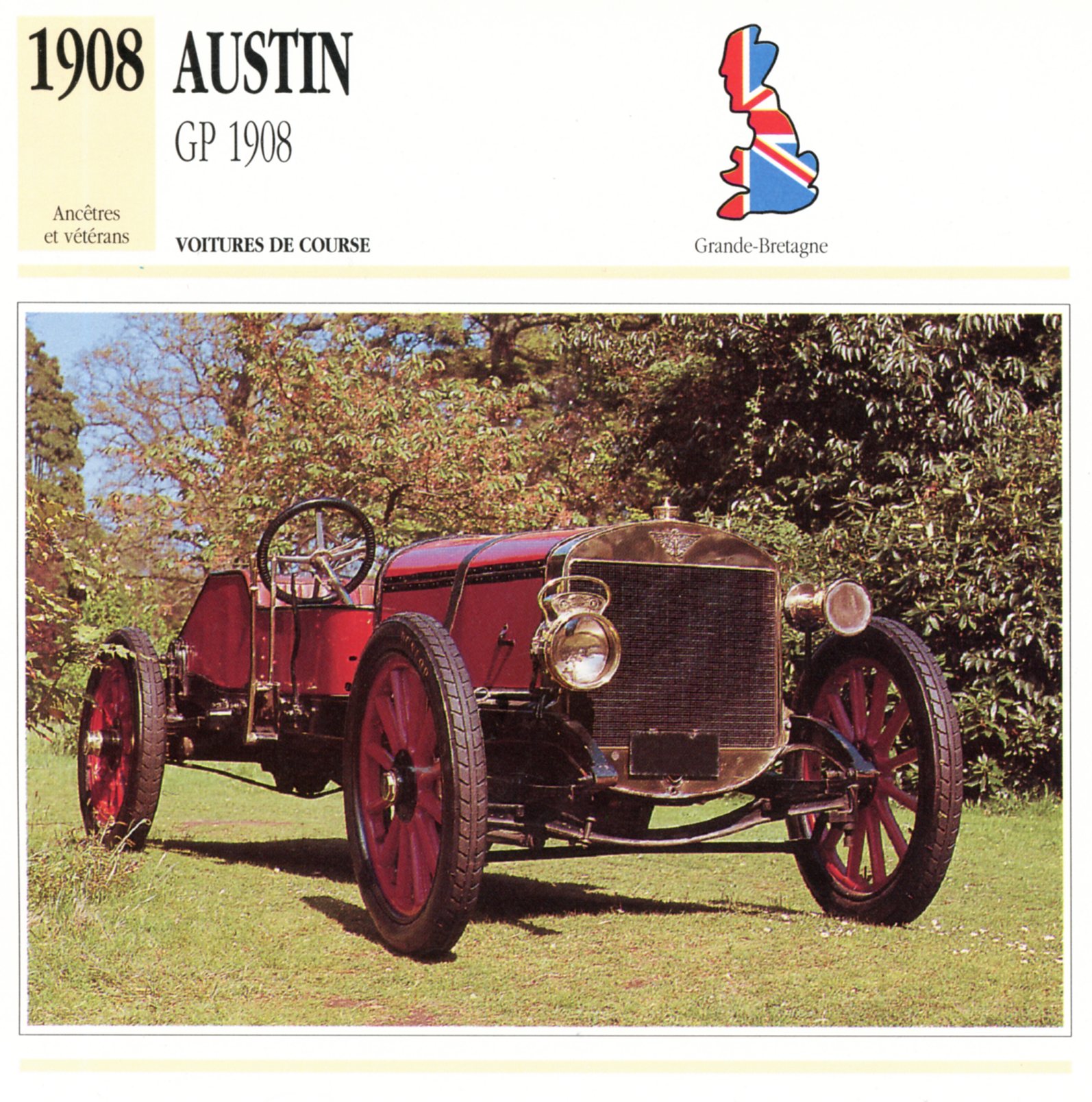AUSTIN-GP-1908-FICHE-AUTO-lemasterbrockers-CARS-CARD-ATLAS