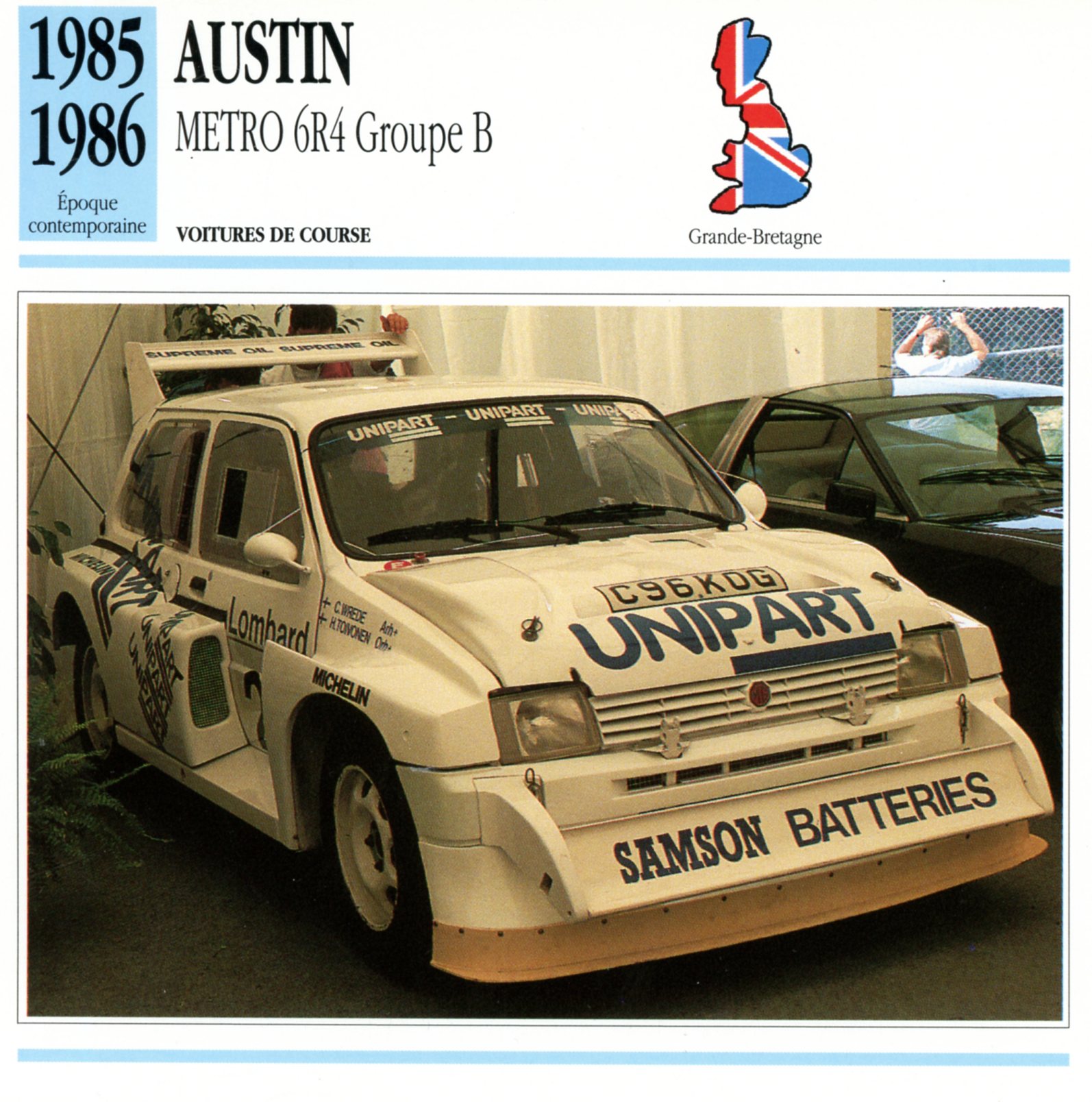 AUSTIN-METRO-6R4-FICHE-AUTO-lemasterbrockers-CARS-CARD-ATLAS